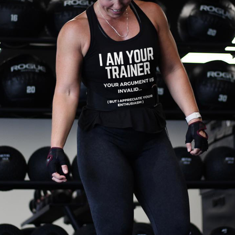 I Am Your Trainer Printed Women's Tank Top