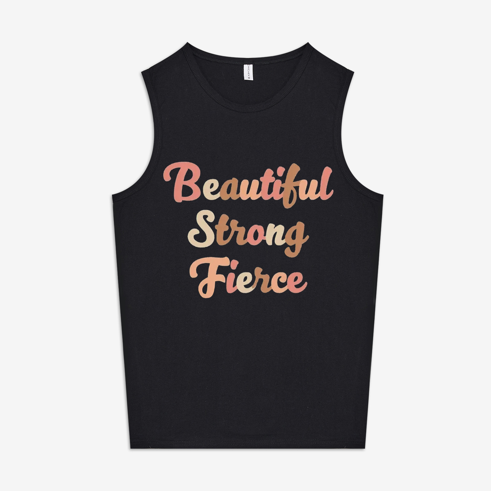 Beautiful Strong Fierce Printed Women's Vest