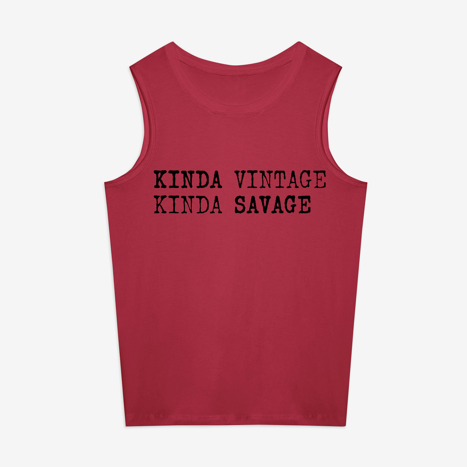 Kinda Vintage Kinda Savage Printed Women's Vest