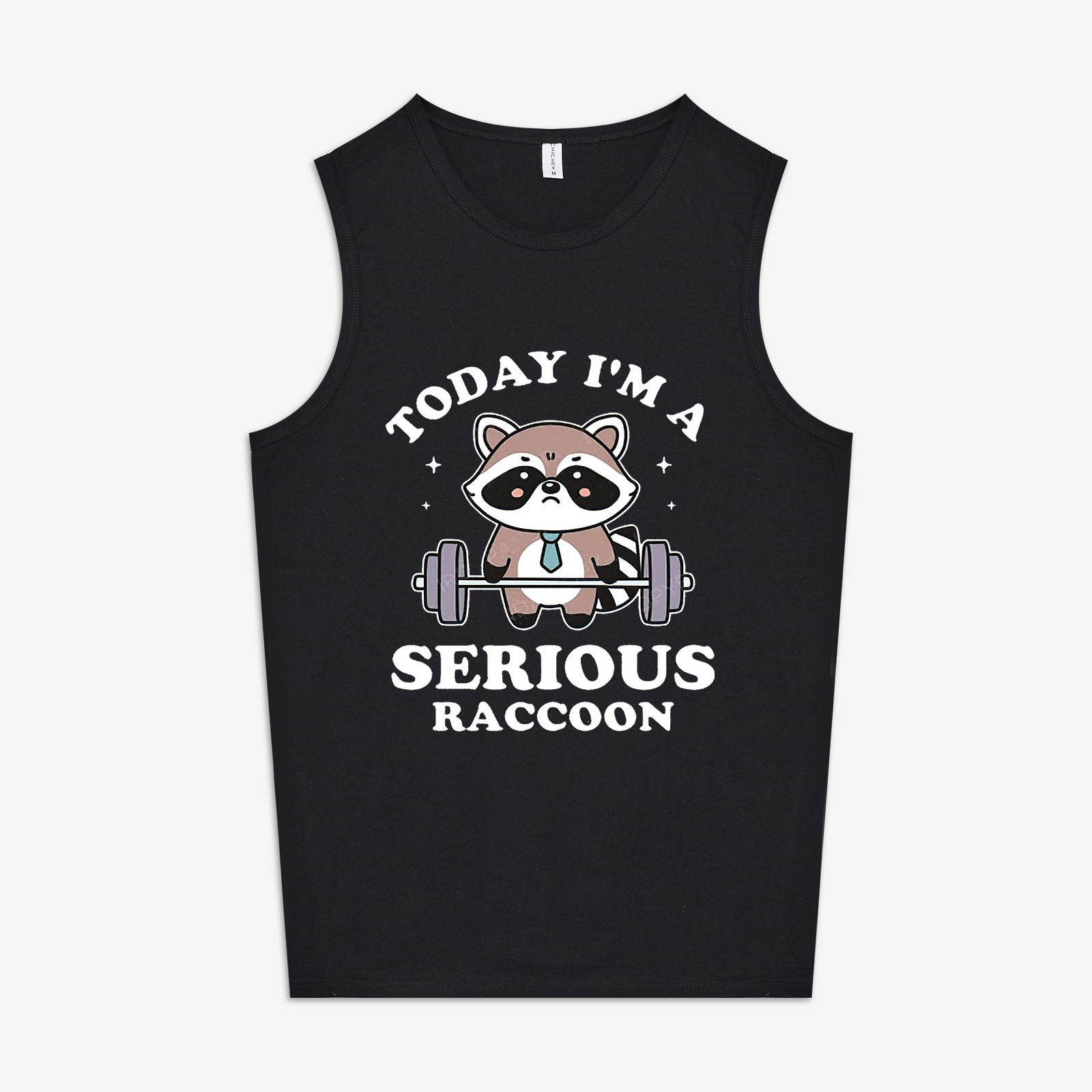 Today I'm A Serious Raccoon Printed Women's Vest