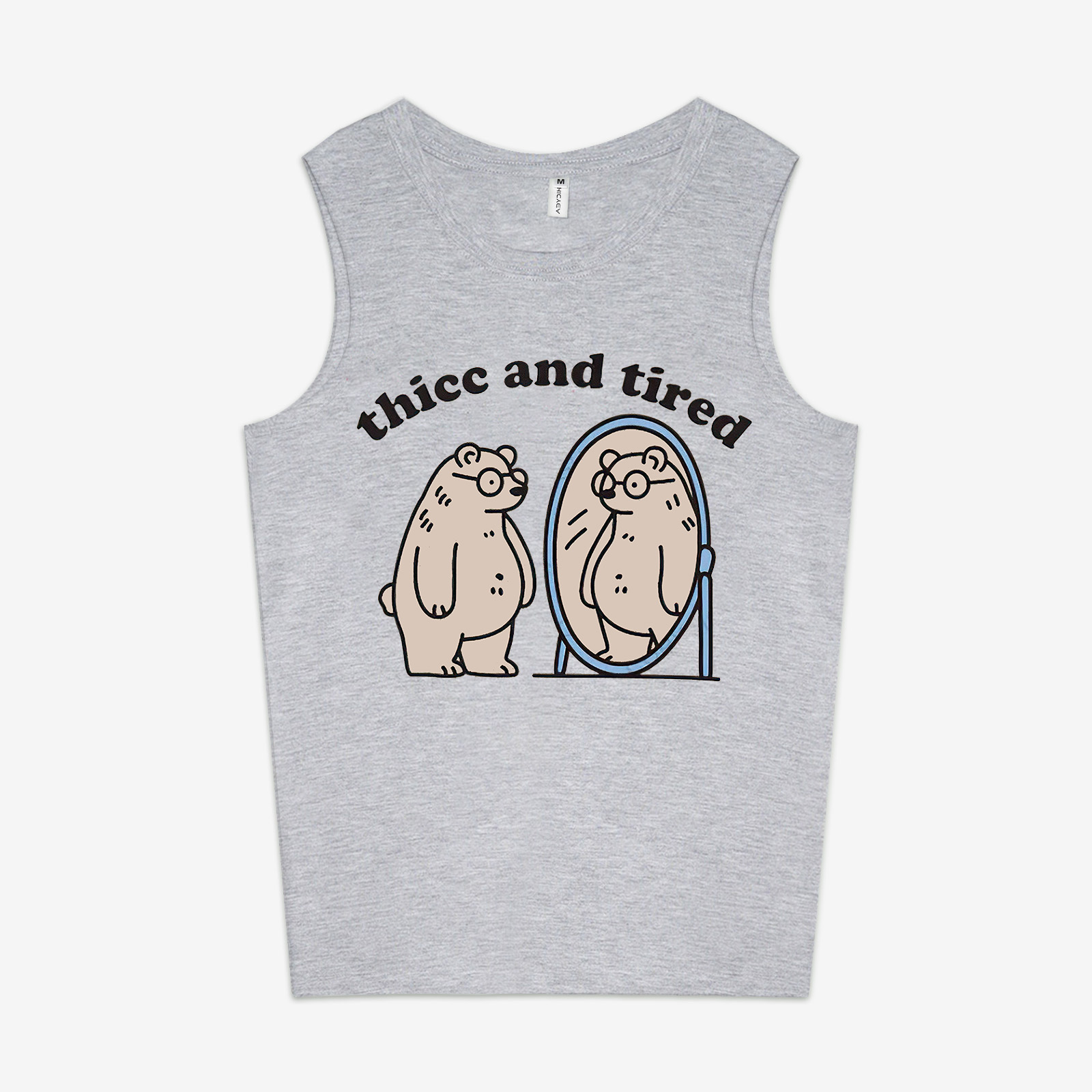 Thicc And Tired Printed Women's Vest