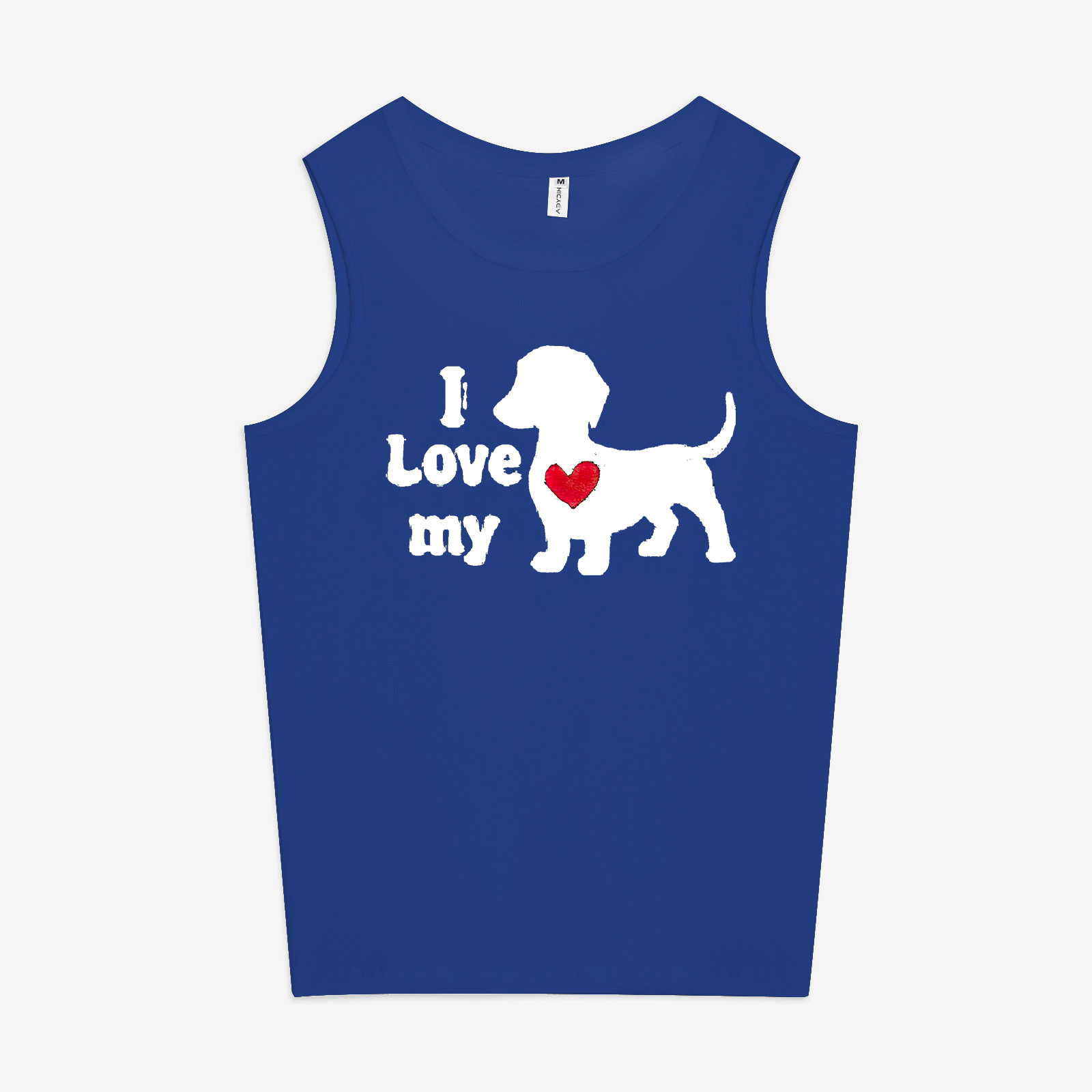 I Love My Dog Printed Women's Vest Image - 7
