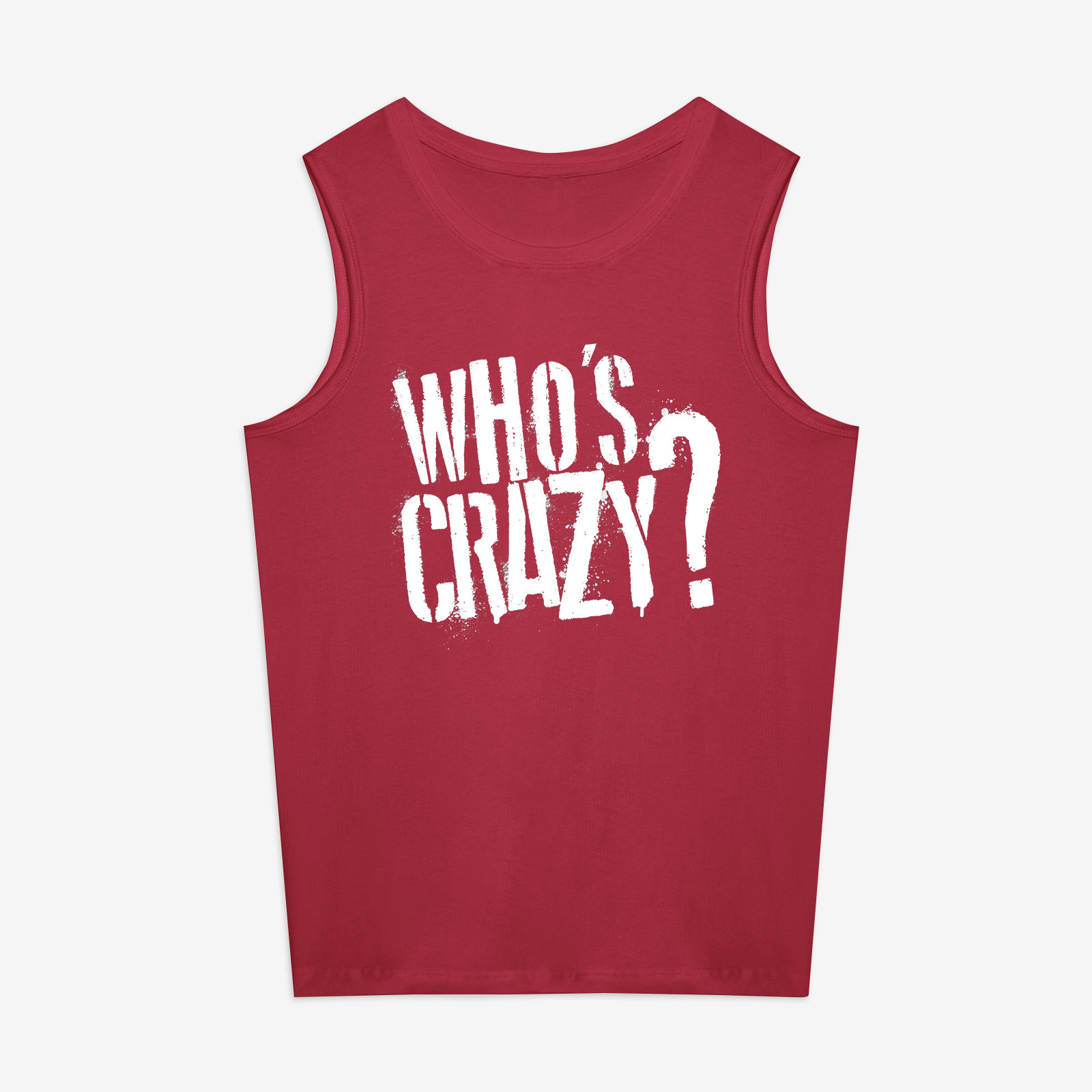 Who's Crazy? Printed Women's Vest-traneing