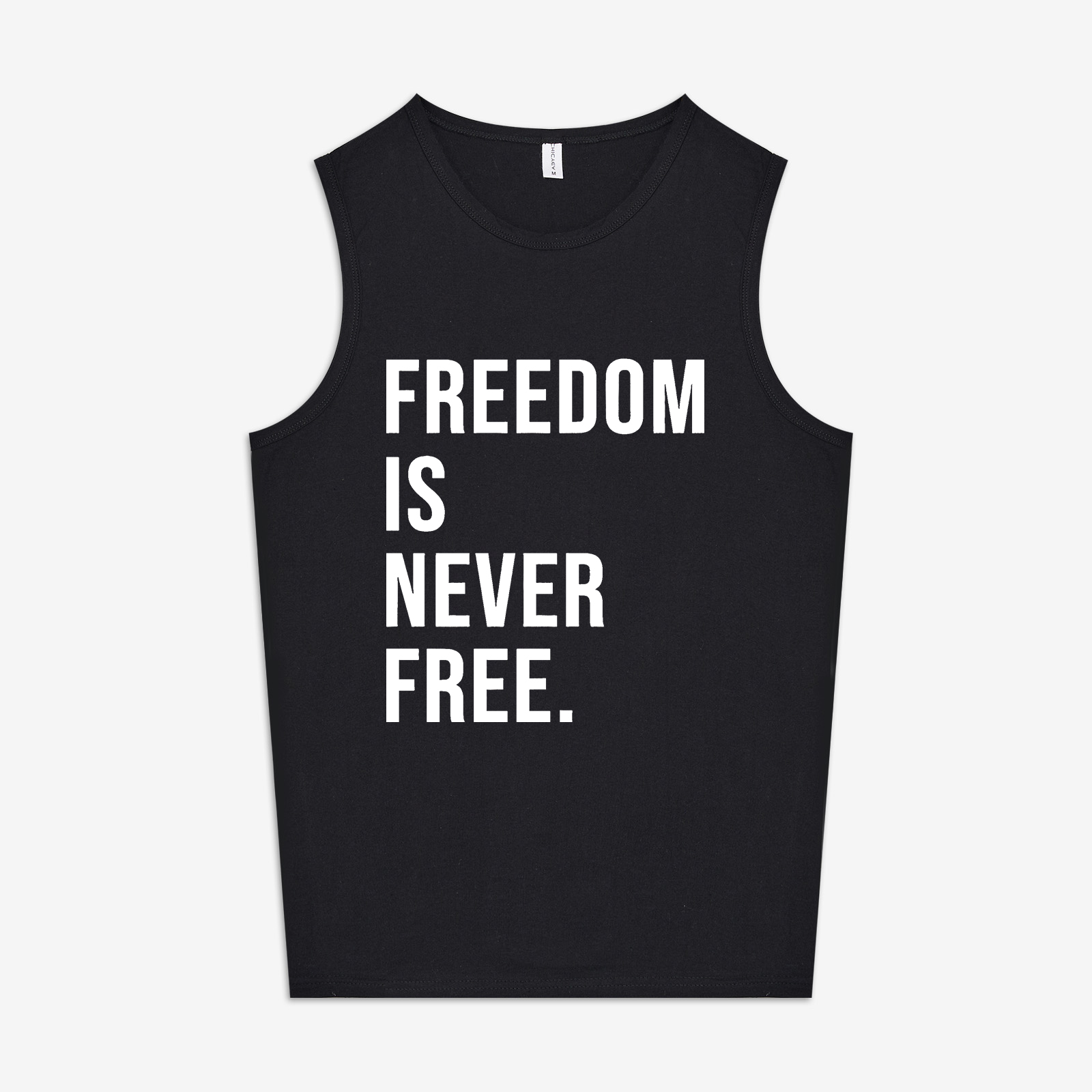 Freedom Is Never Free Printed Women's Vest-traneing