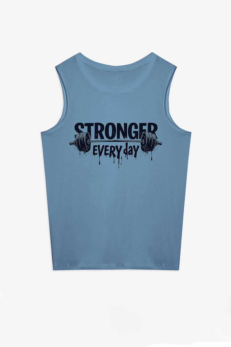 Stronger Every Day Printed Women's Vest-traneing