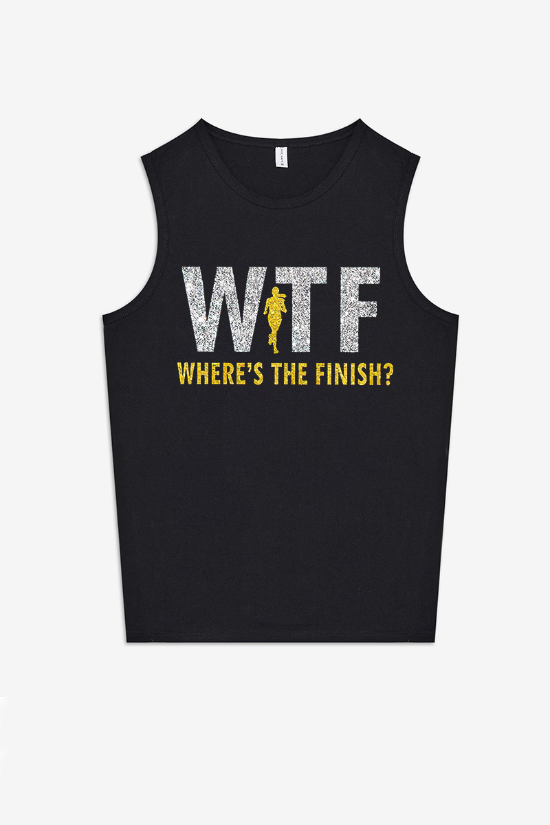 Where's The Finish? Printed Women's Vest-traneing