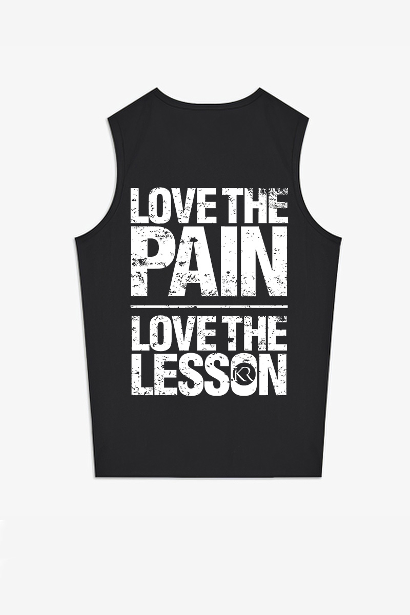 Love The Pain Love The Lesson Printed Women's Vest-traneing