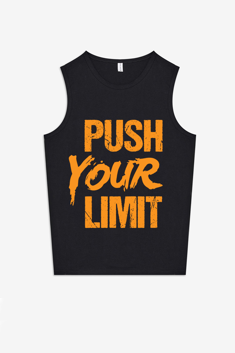 Push Your Limit Printed Women's Vest-traneing