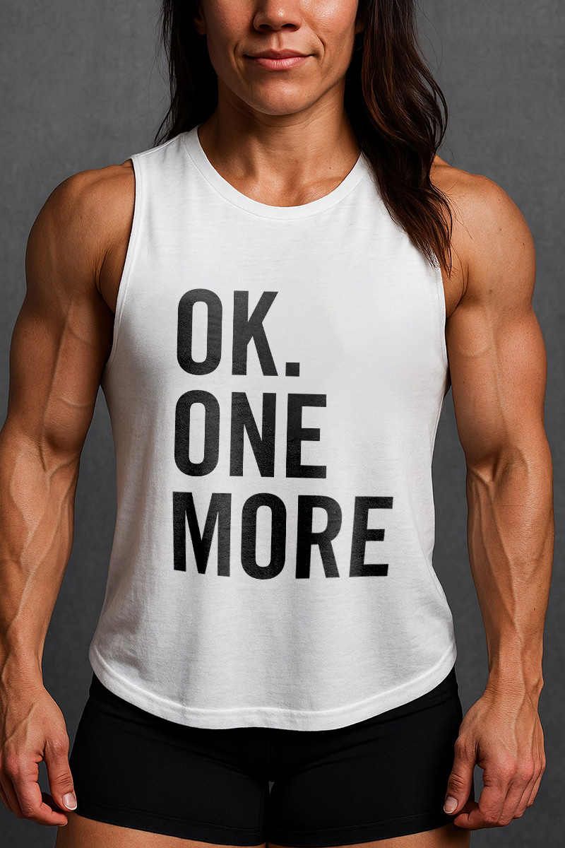 OK. One More Printed Women's Vest-traneing