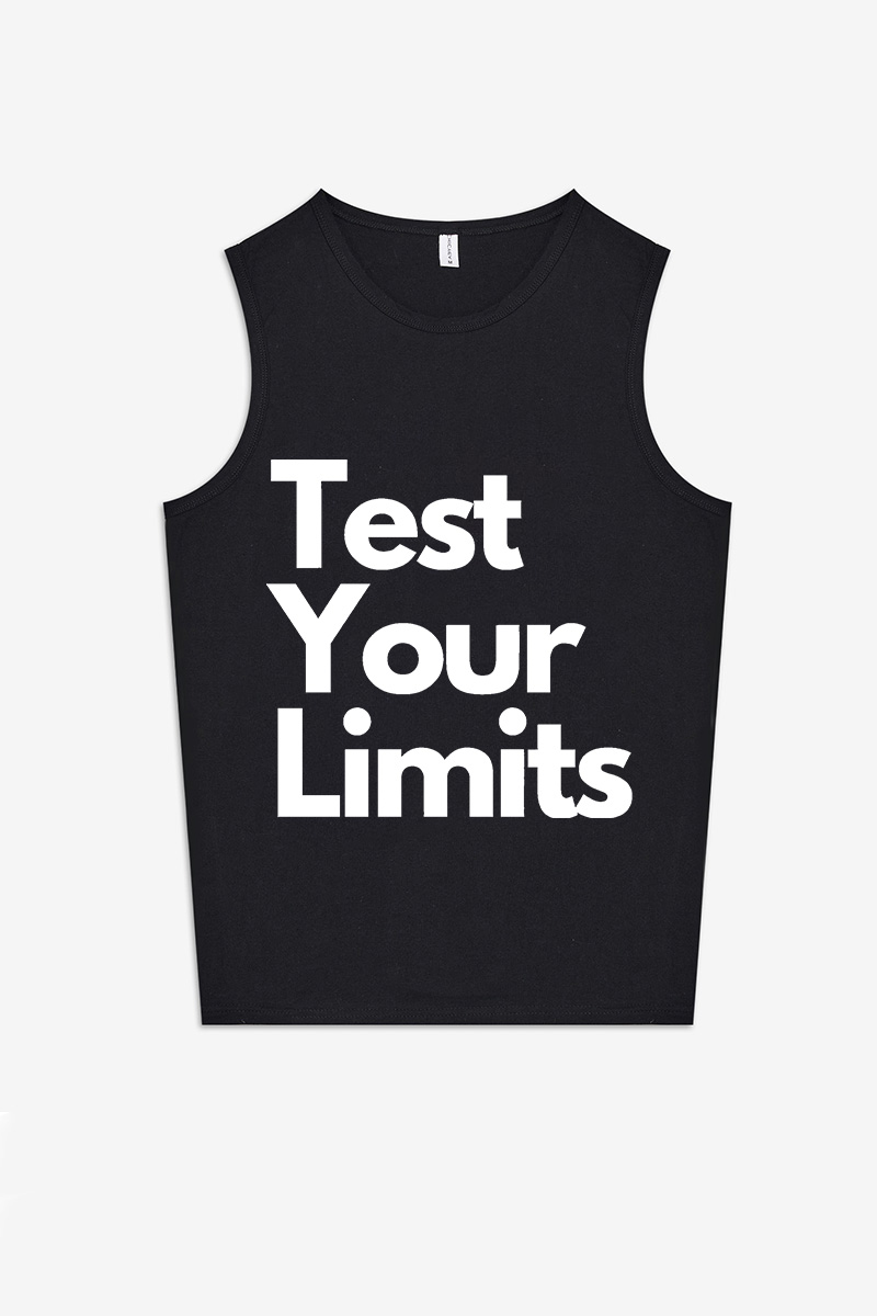 Test Your Limits Printed Women's Vest-traneing