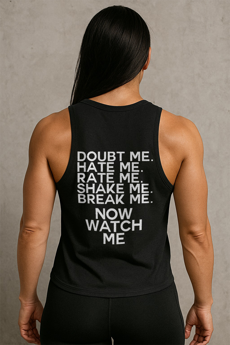 Doubt Me Printed Women's Vest-traneing
