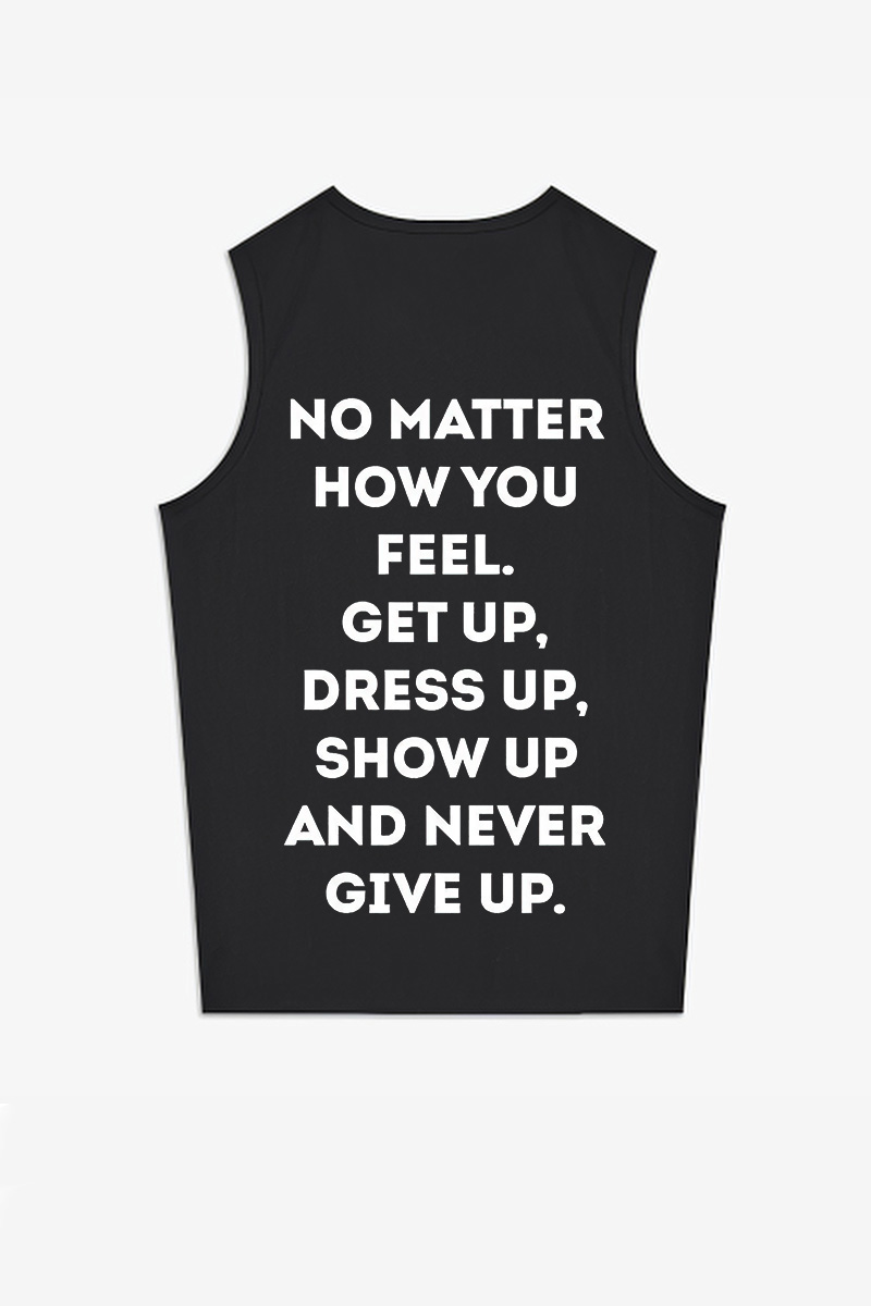 No Matter How You Feel Printed Women's Vest-traneing
