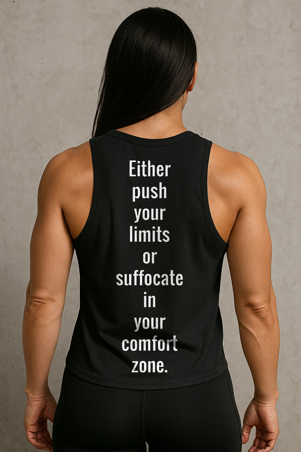 Ethier Push Your Limits Or Suffocate In Your Comfort Zone Printed Women's Vest-traneing