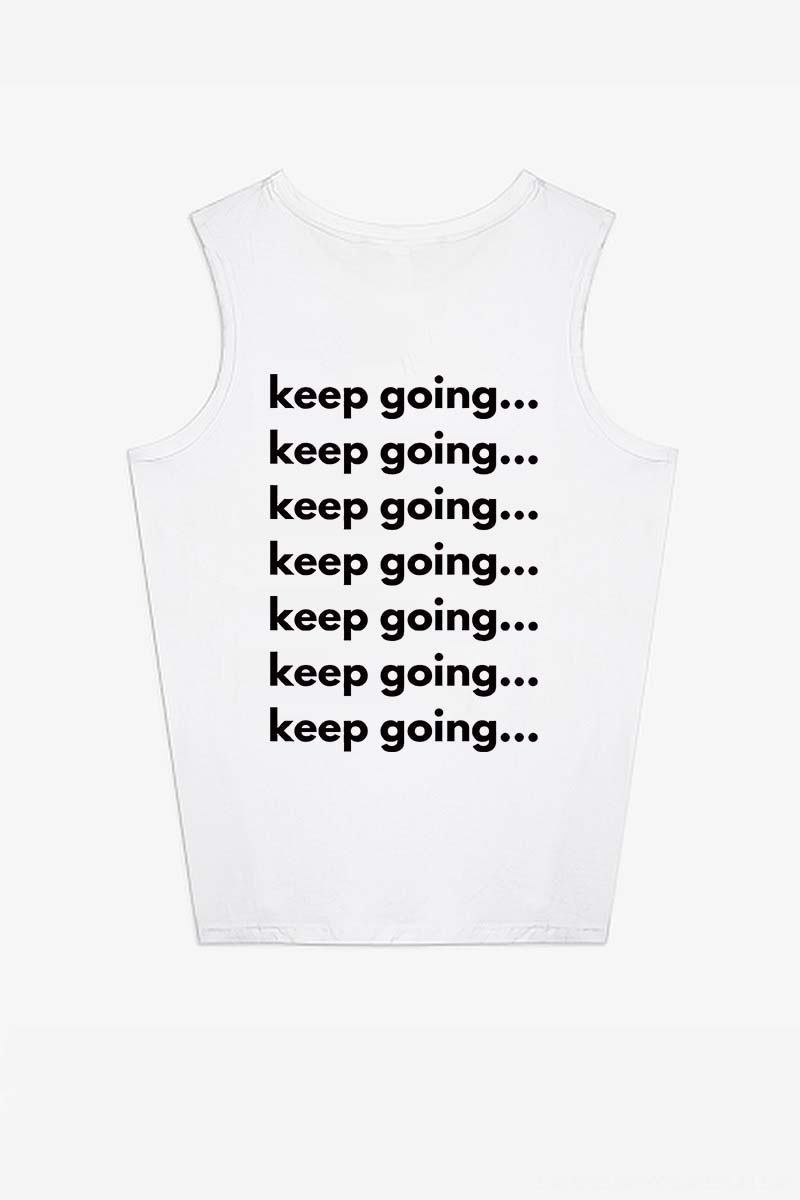 Keep Going Printed Women's Vest-traneing