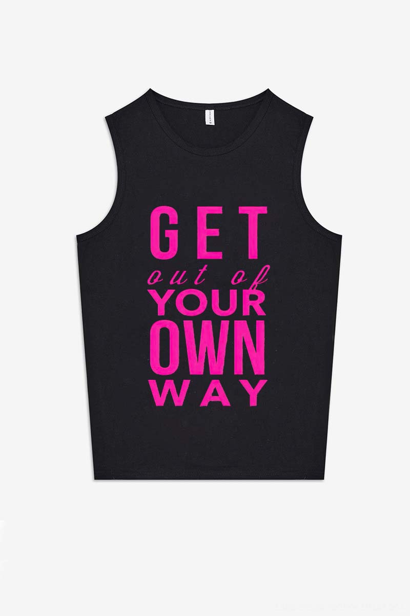 Get Out of Your Own Way Printed Women's Vest-traneing