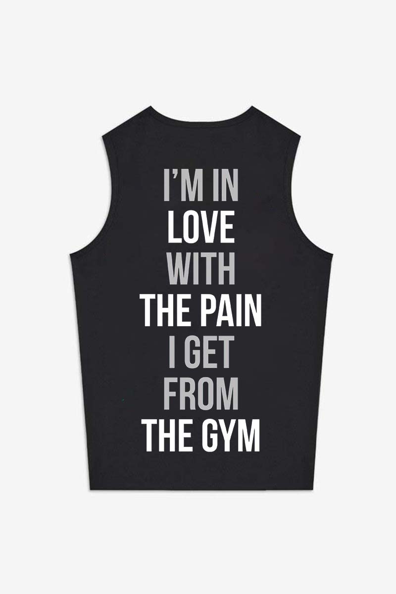 I'm In Love With The Pain I Get From The Gym Printed Women's Vest-traneing