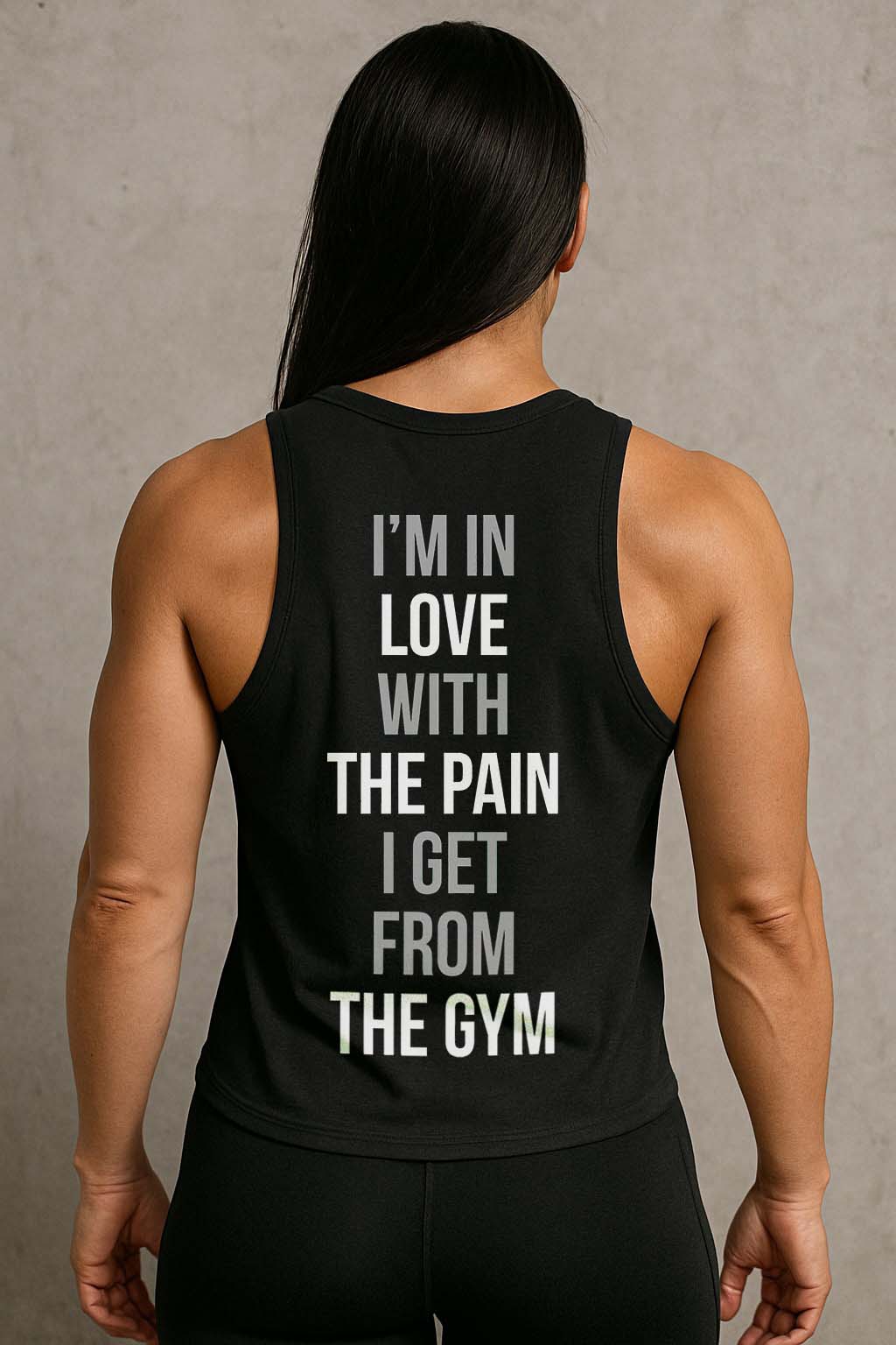 I'm In Love With The Pain I Get From The Gym Printed Women's Vest-traneing