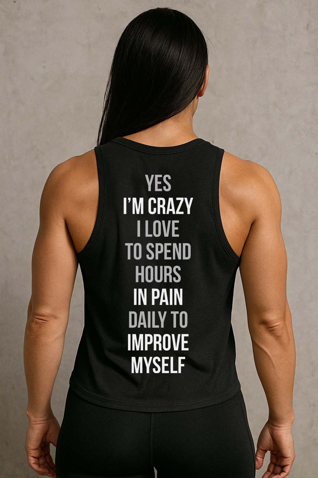 Yes I'm Crazy I Love To Spend Hours In Pain Printed Women's Vest-traneing