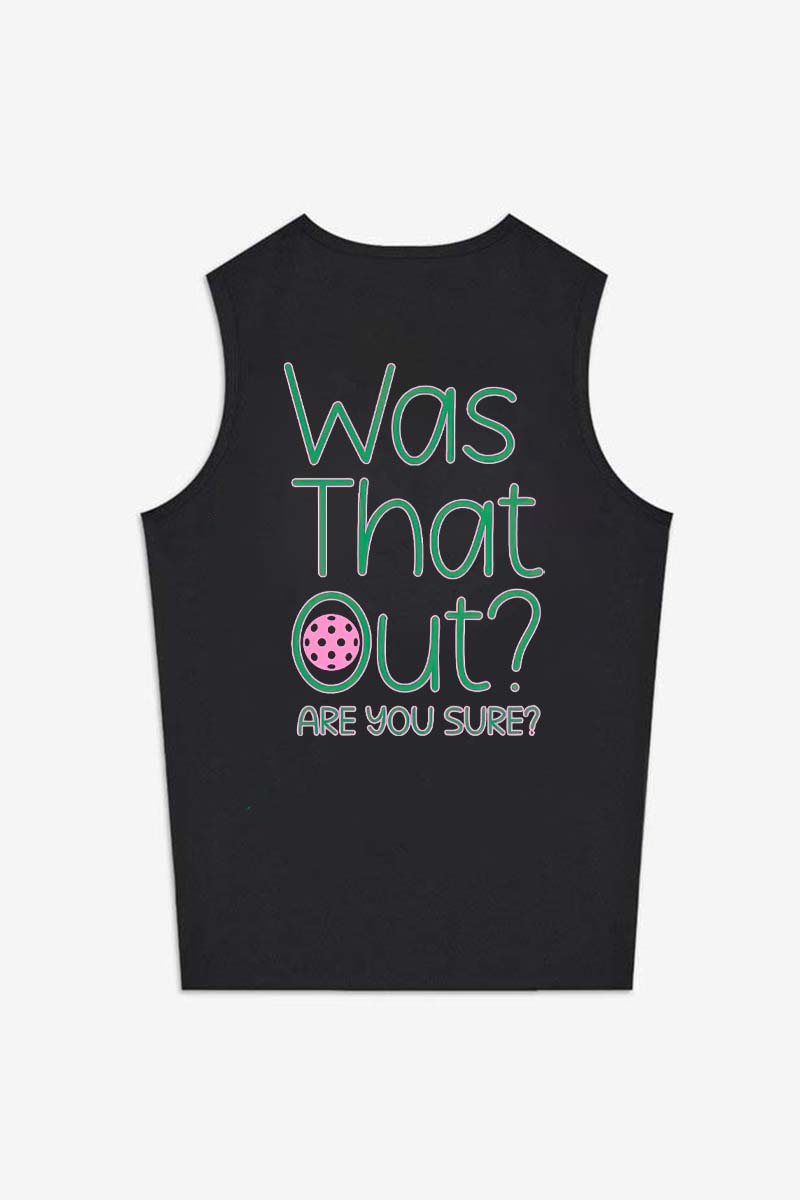Was That Out? Are Sure? Printed Women's Vest-traneing