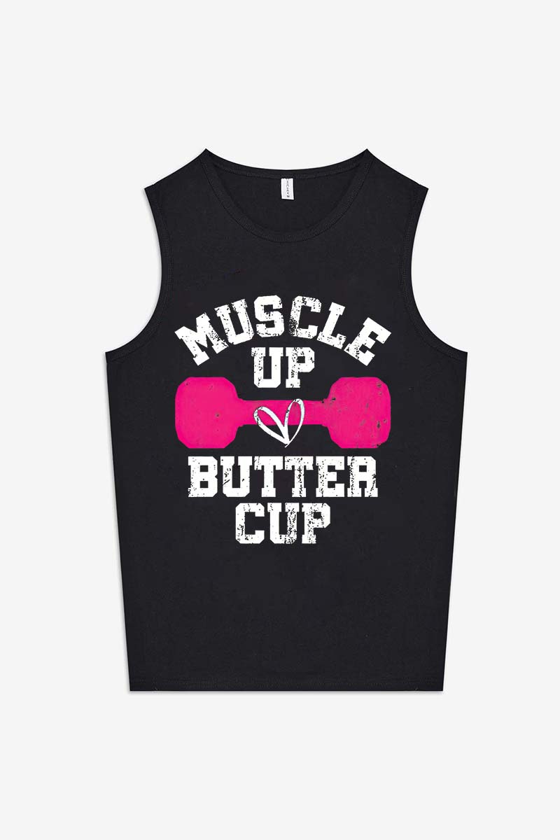 Muscle Up Butter Cup Printed Women's Vest-traneing
