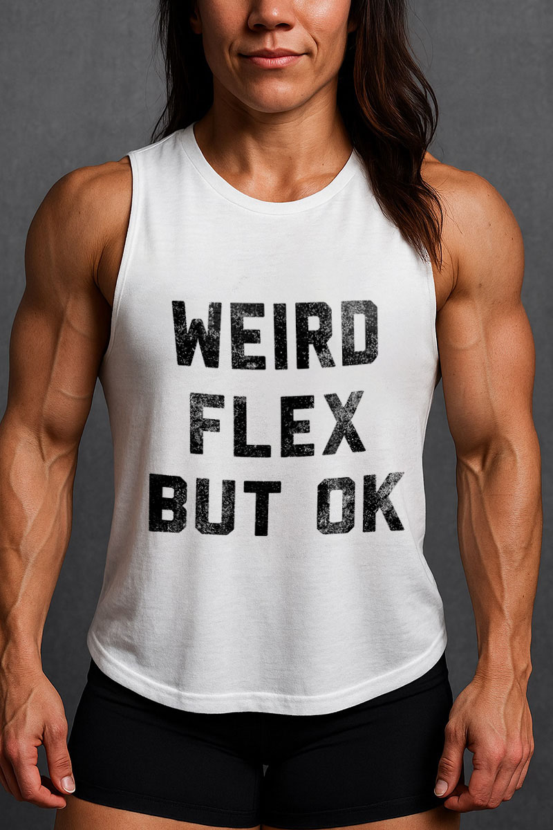 Weird Flex But OK Printed Women's Vest-traneing