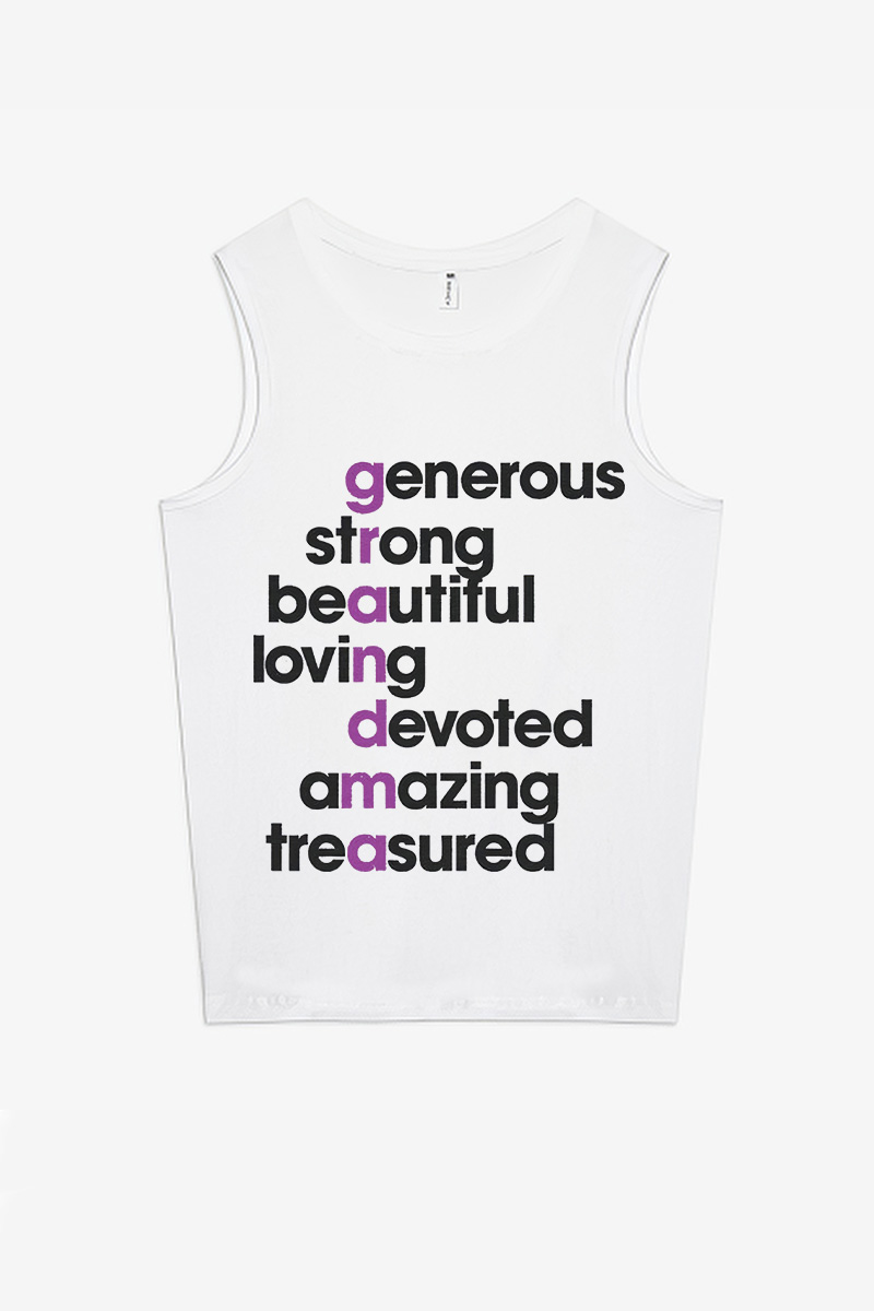 Generous Strong Beautiful Printed Women's Vest-traneing