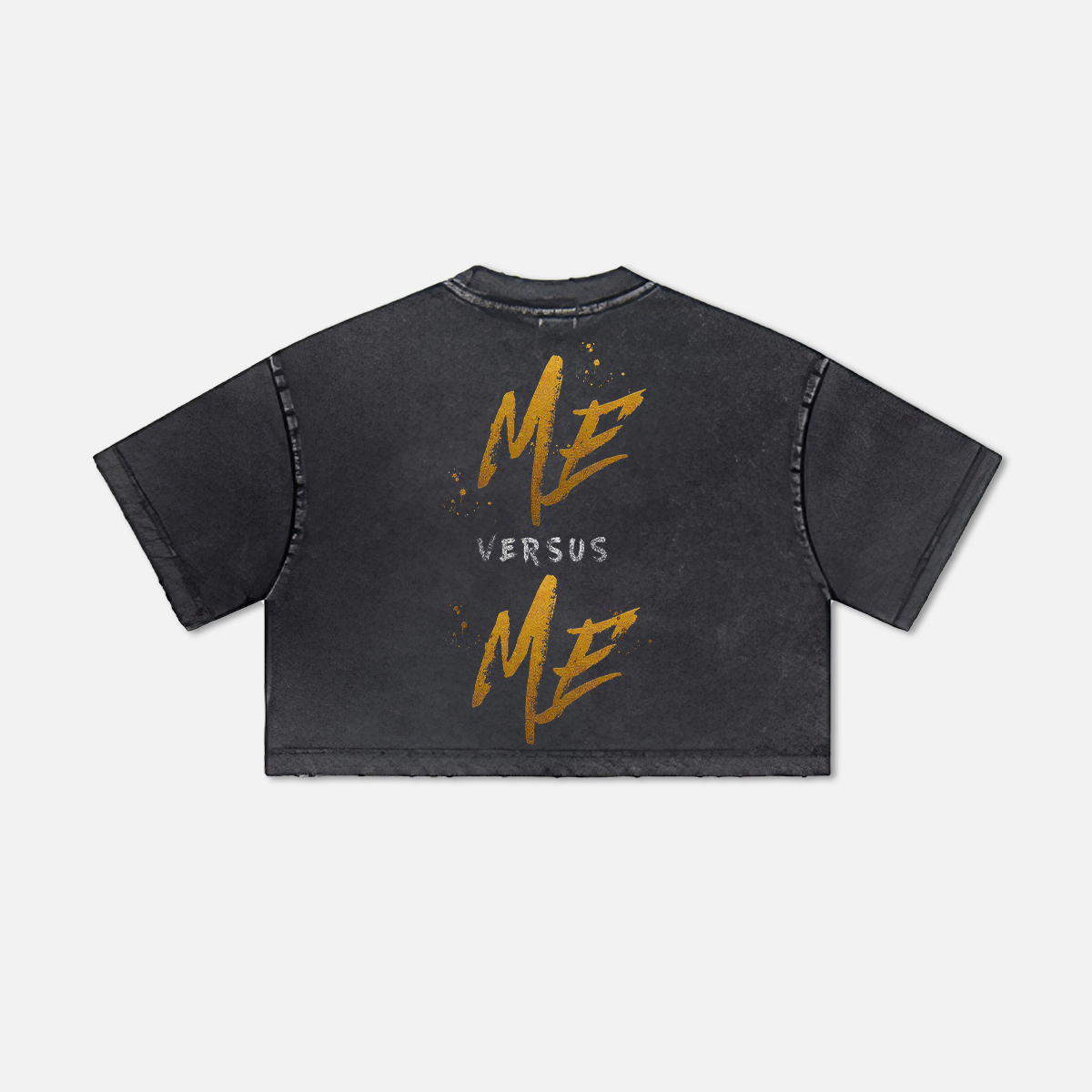 Me Versus Me Printed Washed Women's Cropped Top-traneing