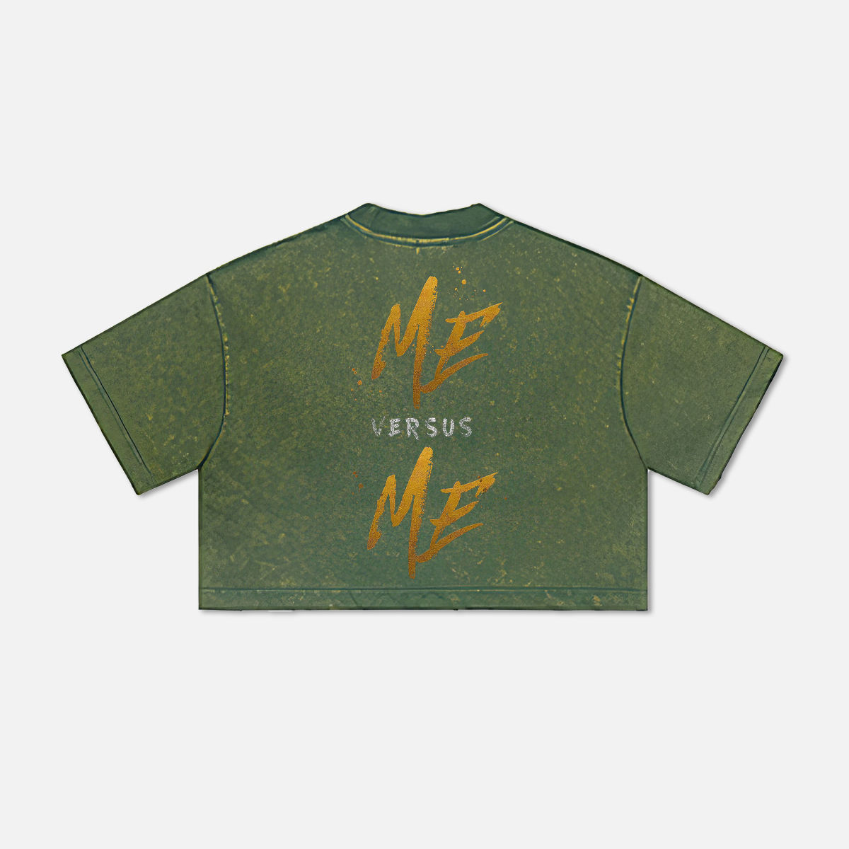 Me Versus Me Printed Washed Women's Cropped Top-traneing