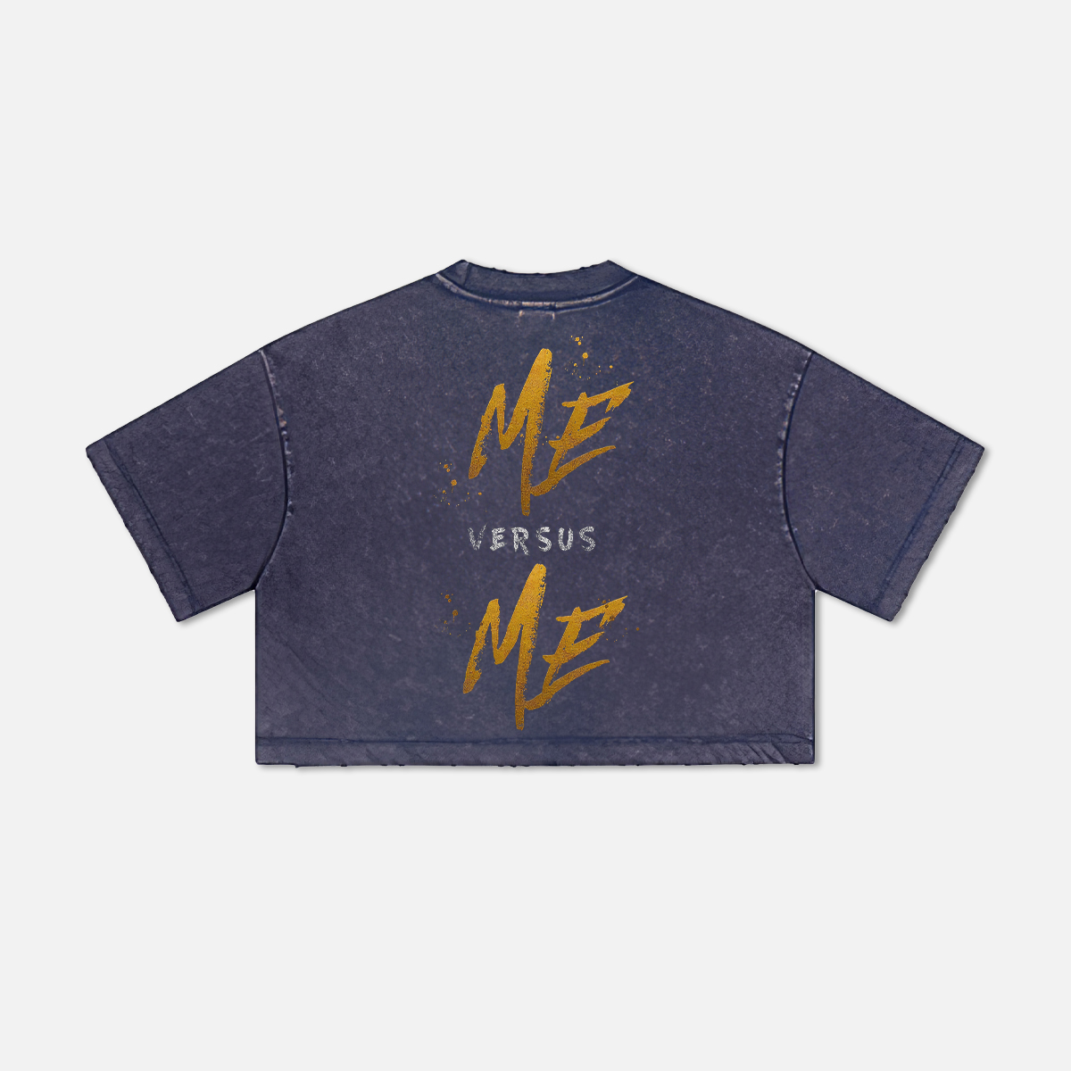 Me Versus Me Printed Washed Women's Cropped Top-traneing