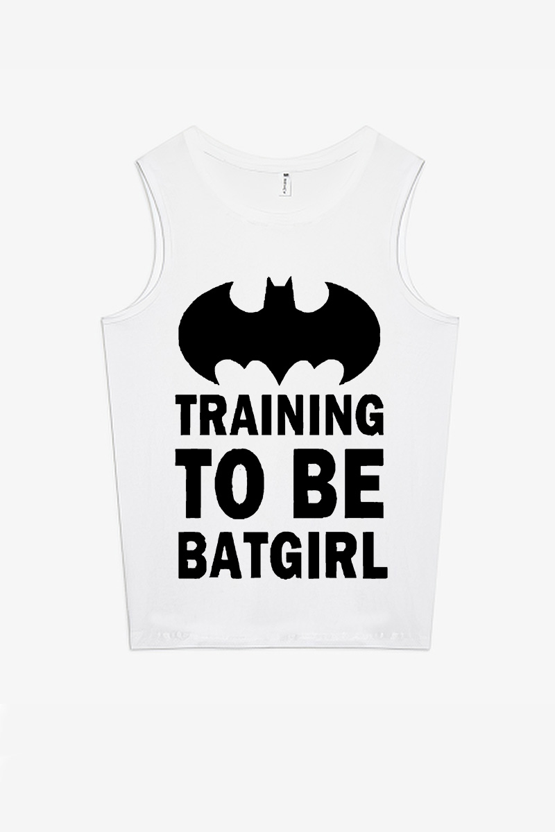 Training To Be Batgirl Printed Women's Vest-traneing