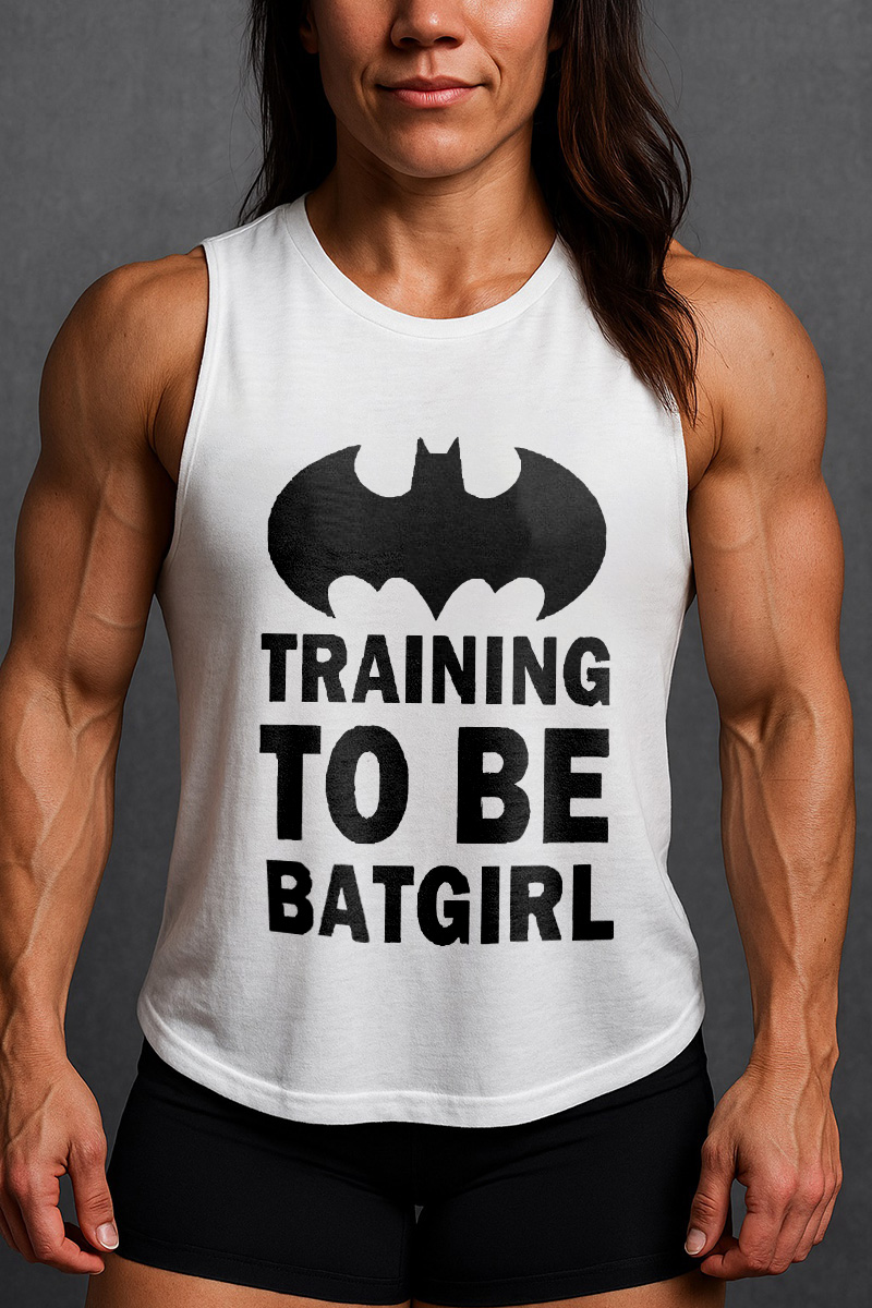 Training To Be Batgirl Printed Women's Vest-traneing