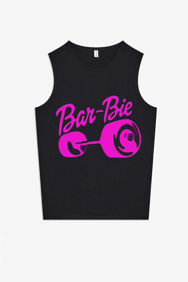 Bar-Bie Printed Women's Vest-traneing