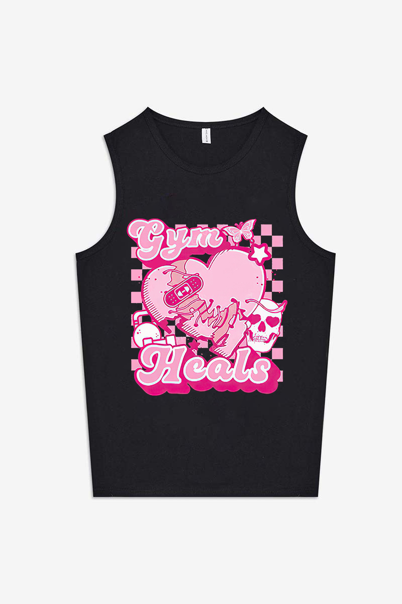 Gym Heals Printed Women's Vest-traneing
