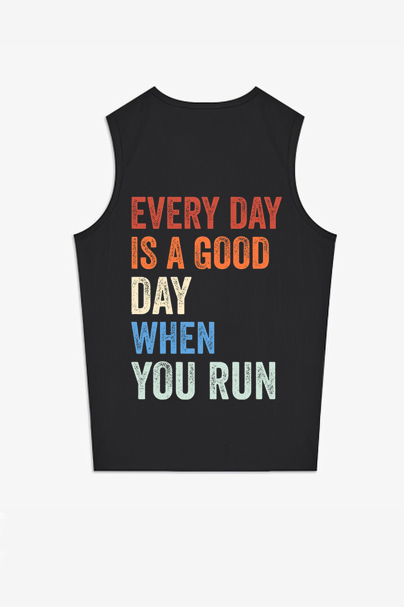 Every Day Is A Good Day When You Run Printed Women's Vest-traneing