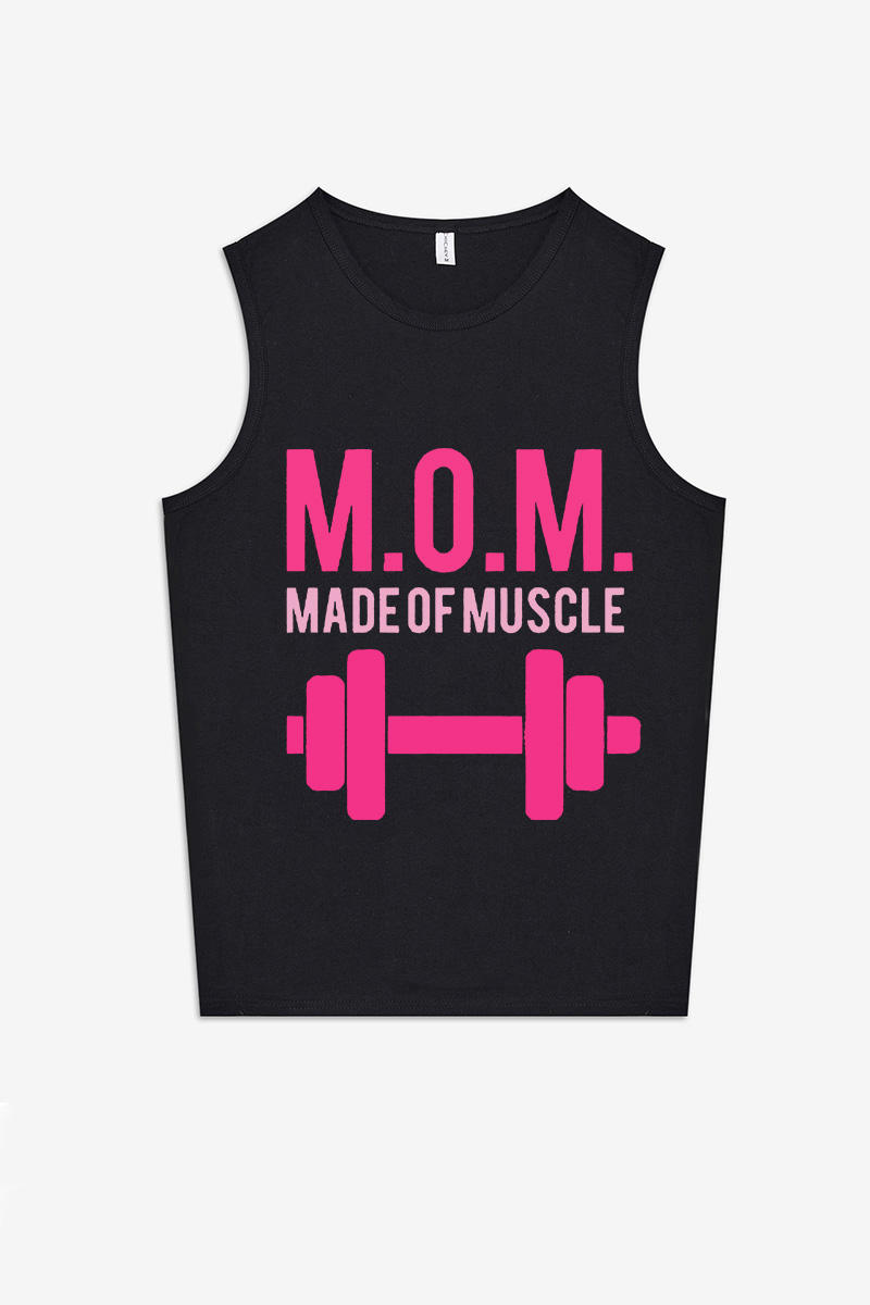 M. O. M. Made Of Muscle Printed Women's Vest-traneing