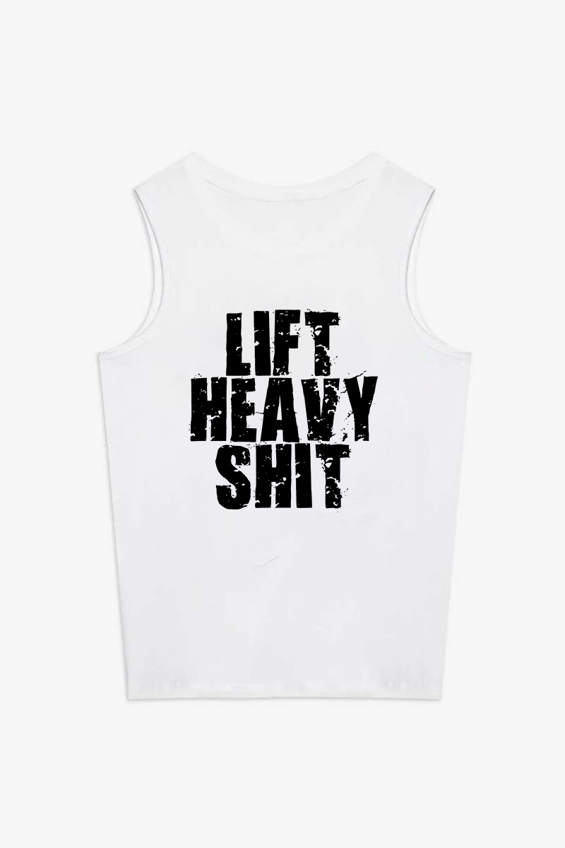 Lift Heavy Shit Printed Women's Vest-traneing