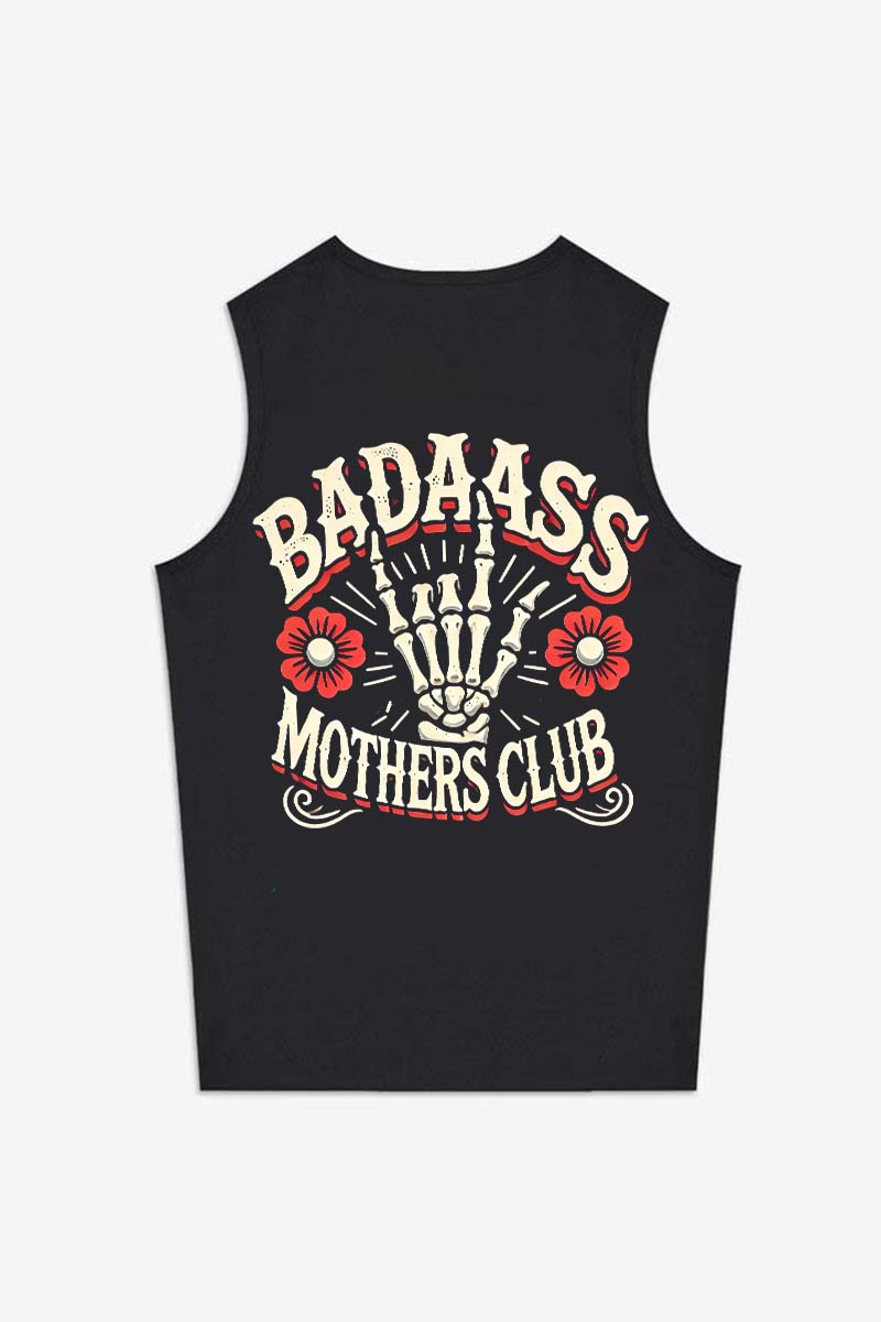 Badass Mothers Club Printed Women's Vest-traneing