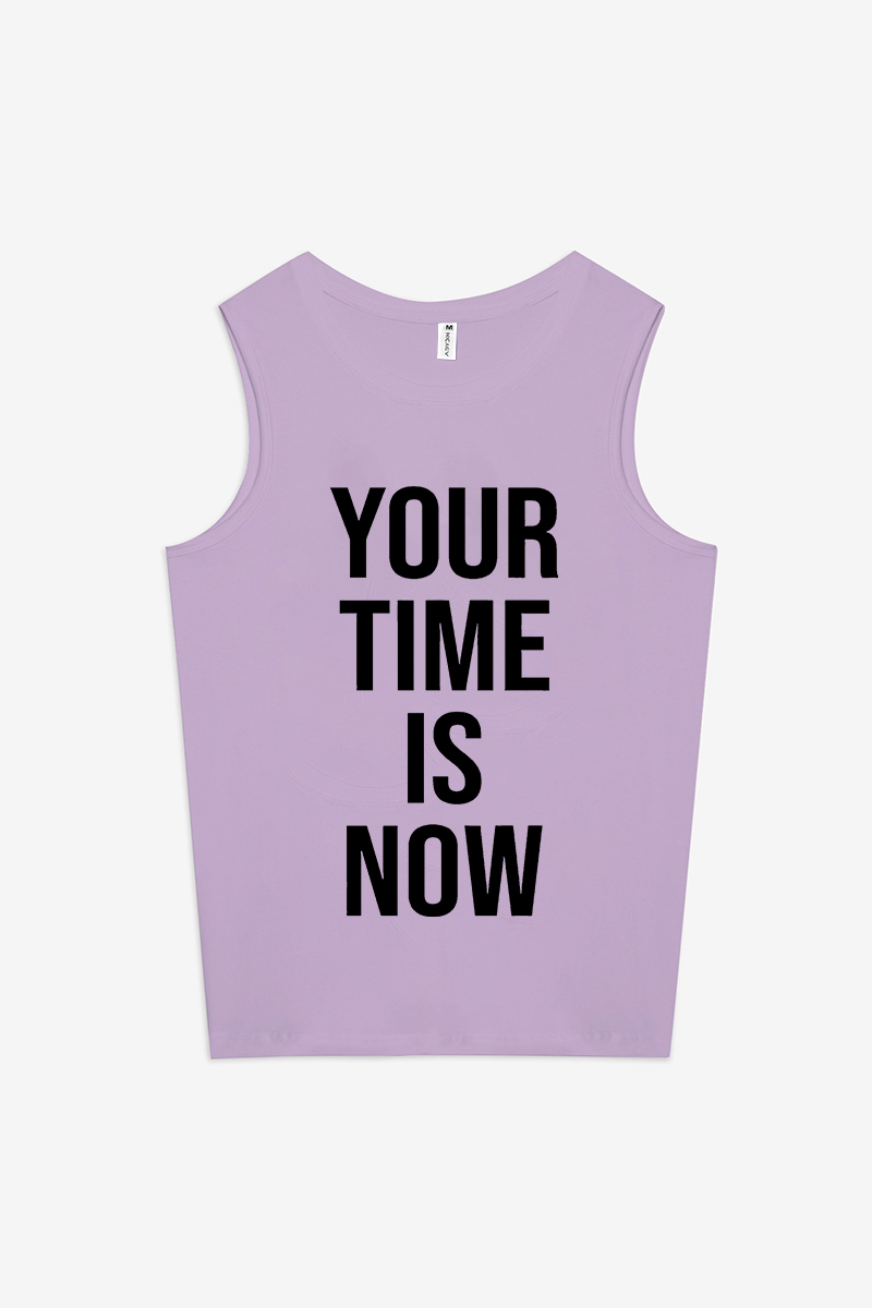 Your Time Is Now Printed Women's Vest-traneing