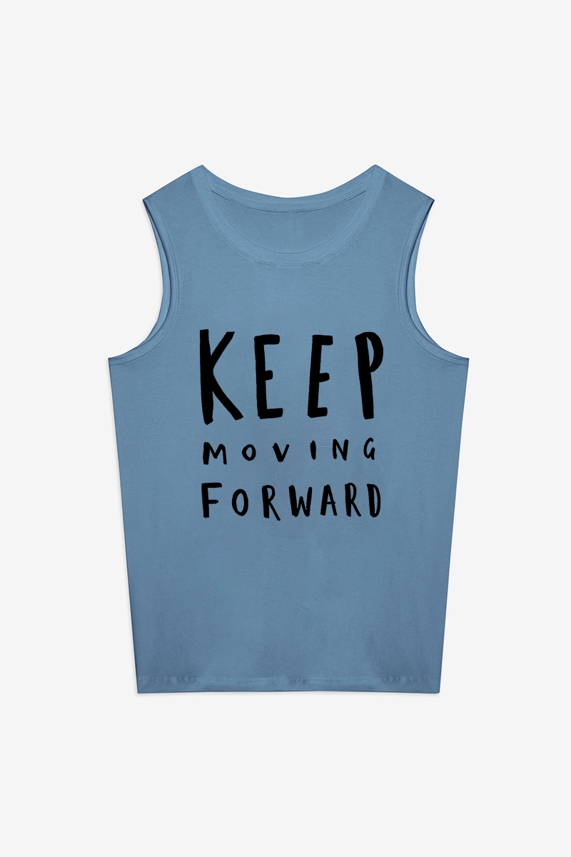Keep Moving Forward Printed Women's Vest-traneing