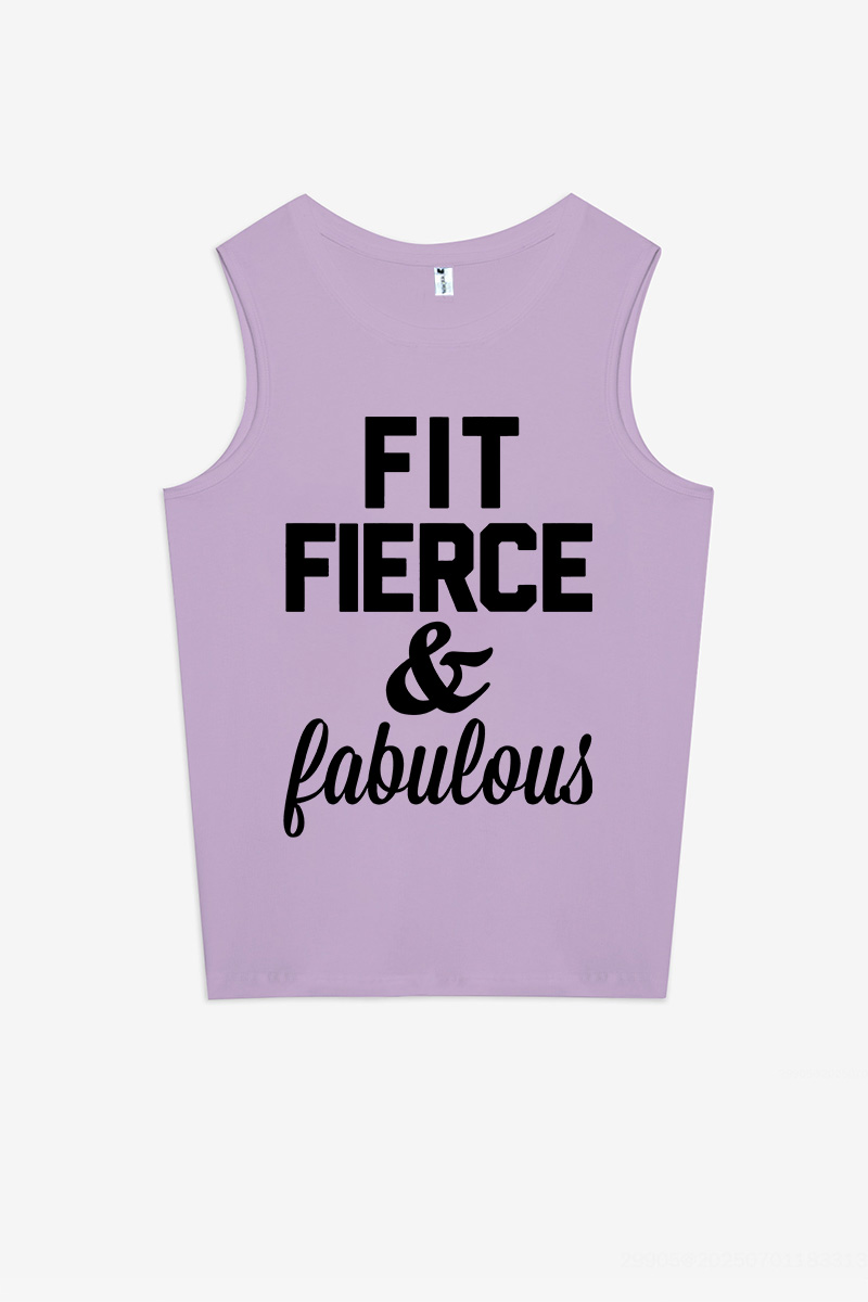Fit Fierce & Fabulous Printed Women's Vest-traneing