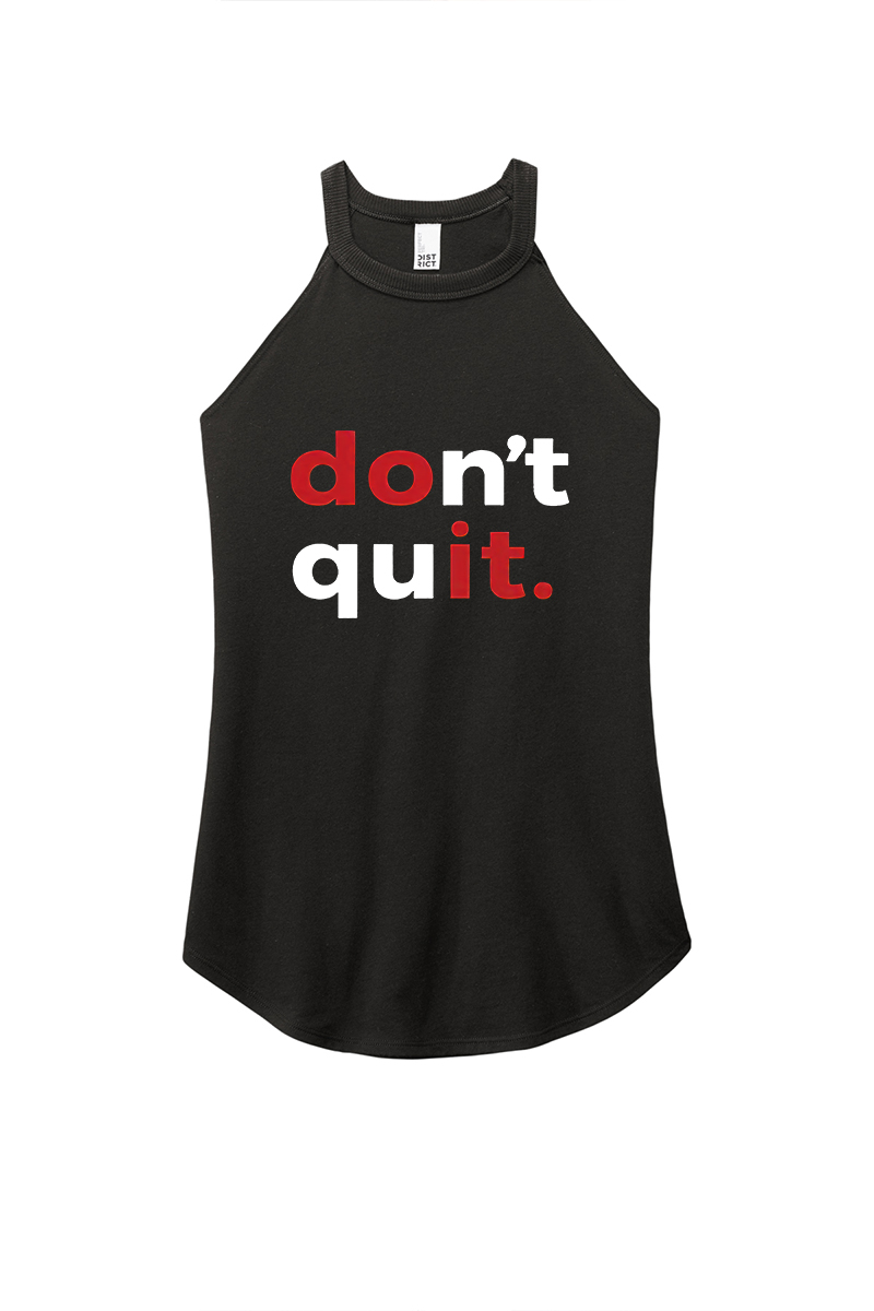 Don't Quit Printed Women's Vest Image - 1