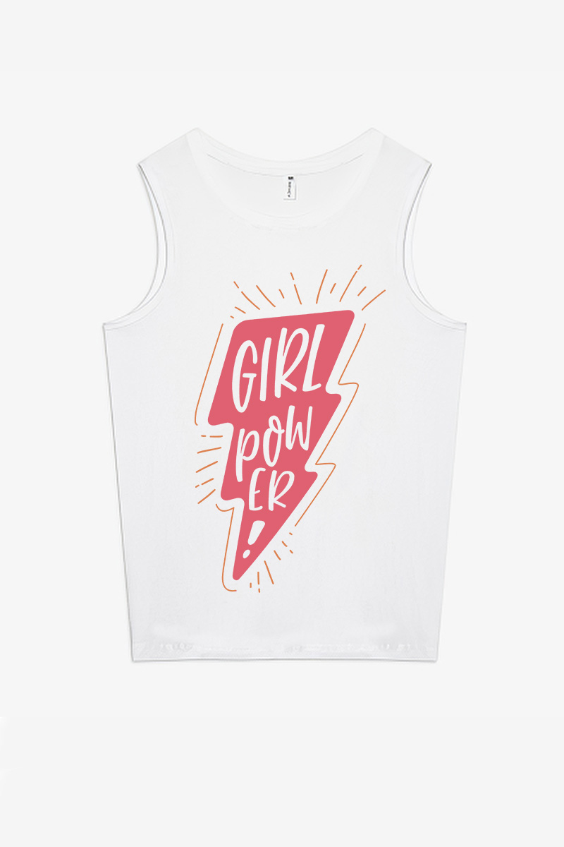 Girl Power! Printed Women's Vest-traneing