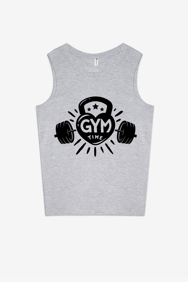 Gym Time Printed Women's Vest-traneing