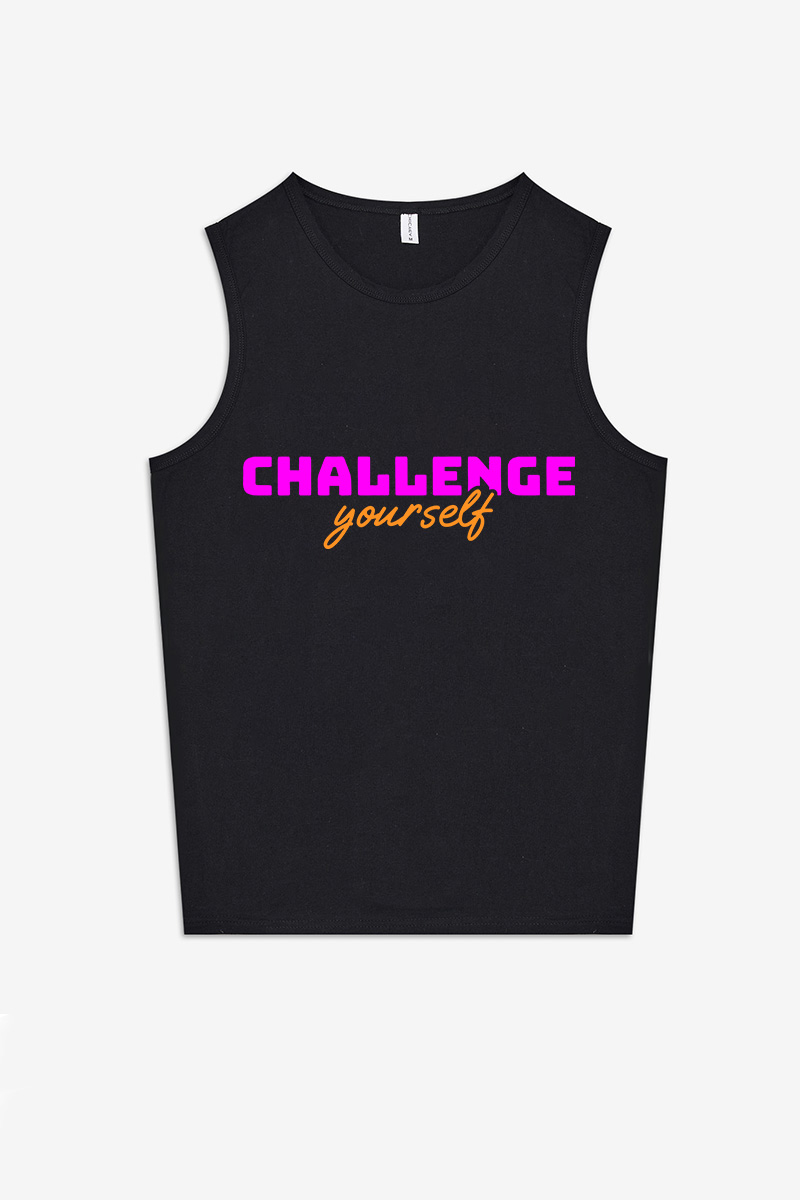 Challenge Yourself Printed Women's Vest-traneing
