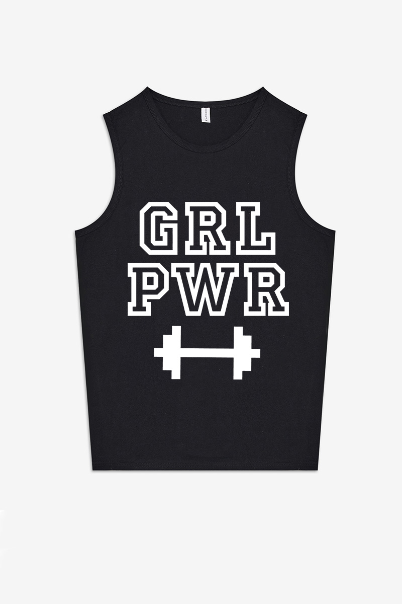 Grl Pwr Printed Women's Vest-traneing