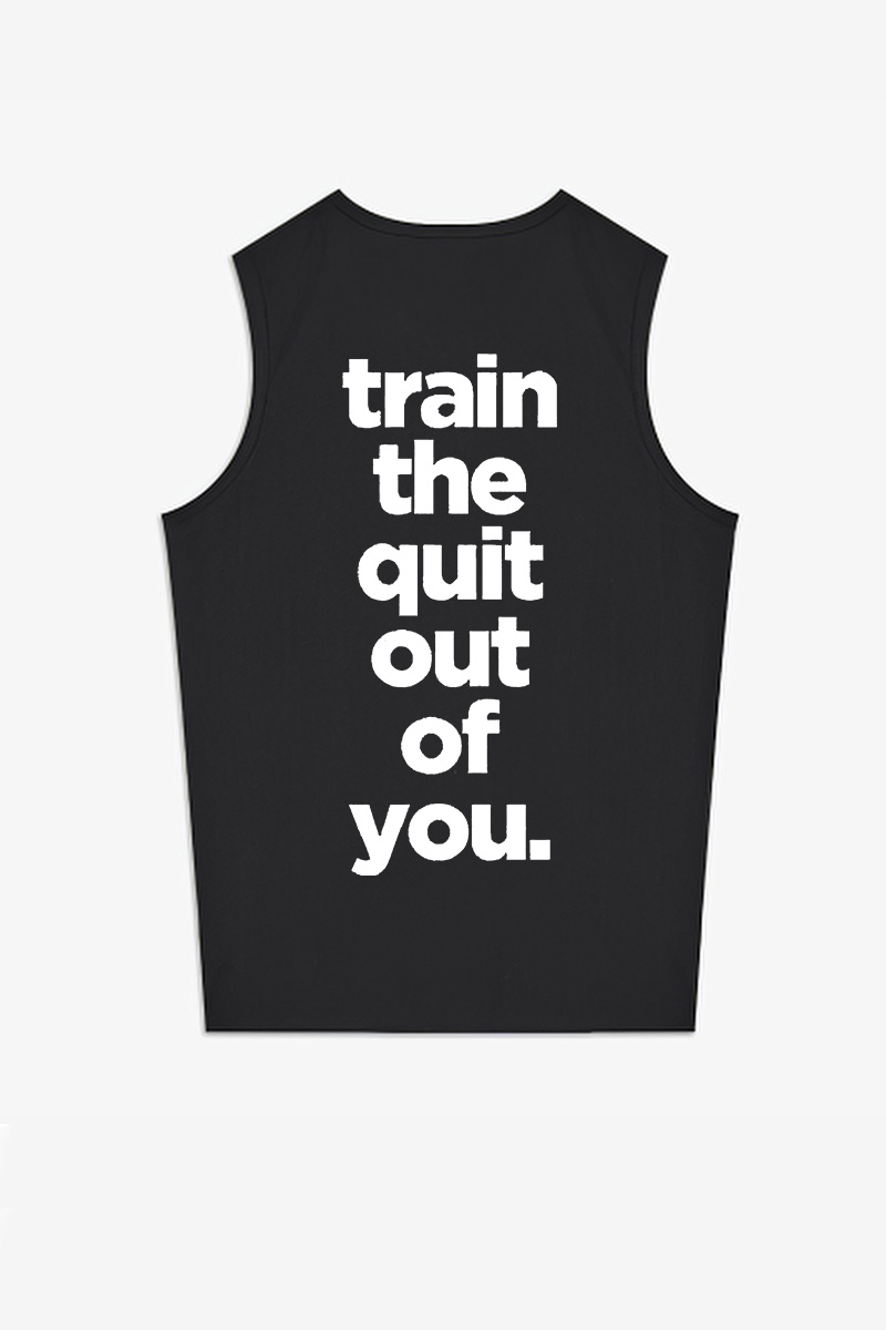 Train The Quit Out Of You Printed Women's Vest-traneing