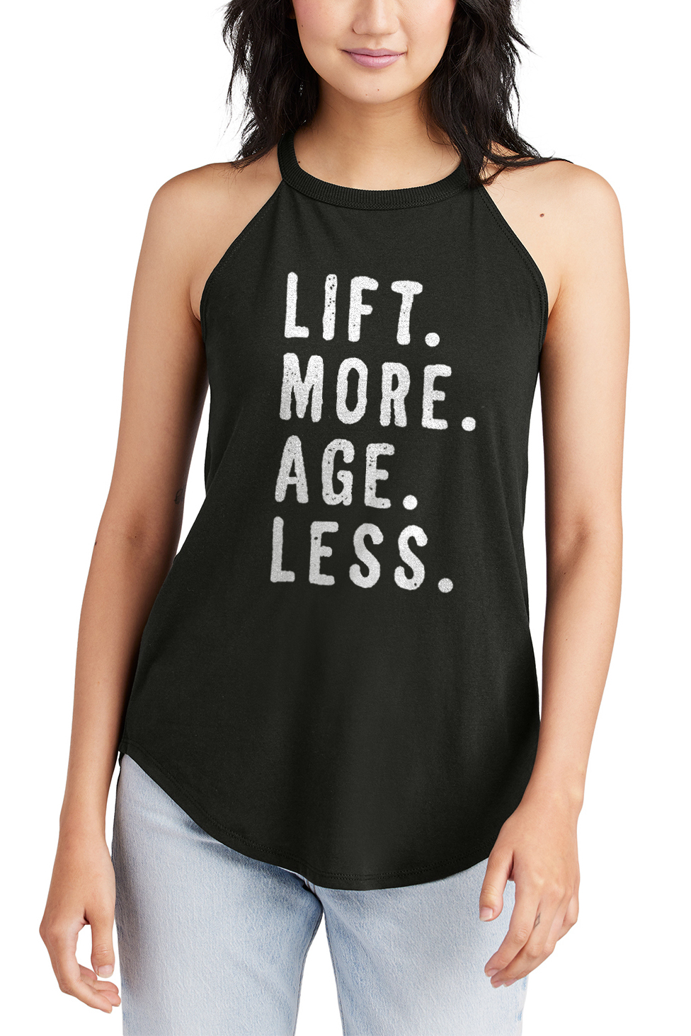 Lift More Age Less Printed Women's Yoga Tank Tops-traneing