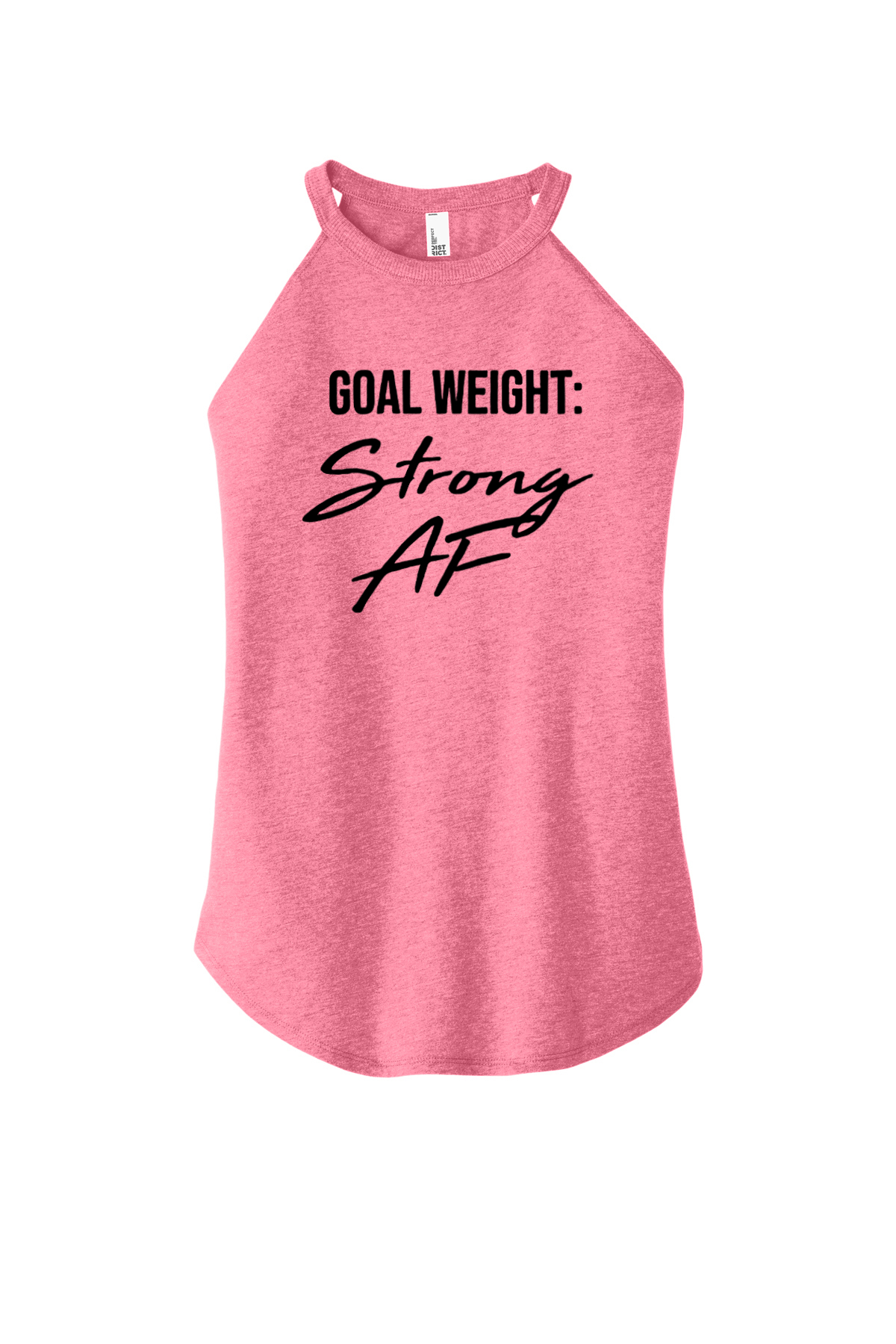 Goal Weight: Strong Af Printed Women's Yoga Tank Tops-traneing
