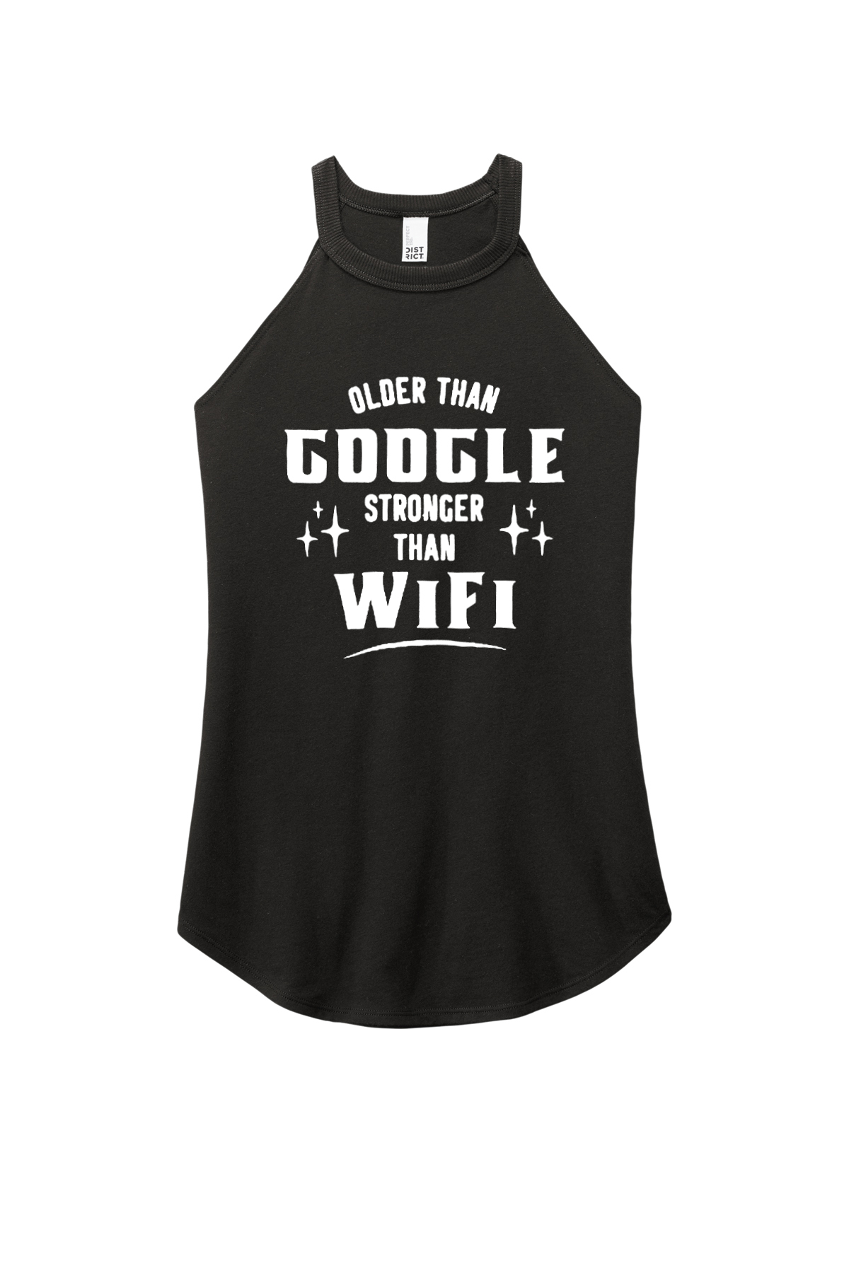 Older Than Google Stronger Than Wifi Printed Women's Yoga Tank Tops Image - 1