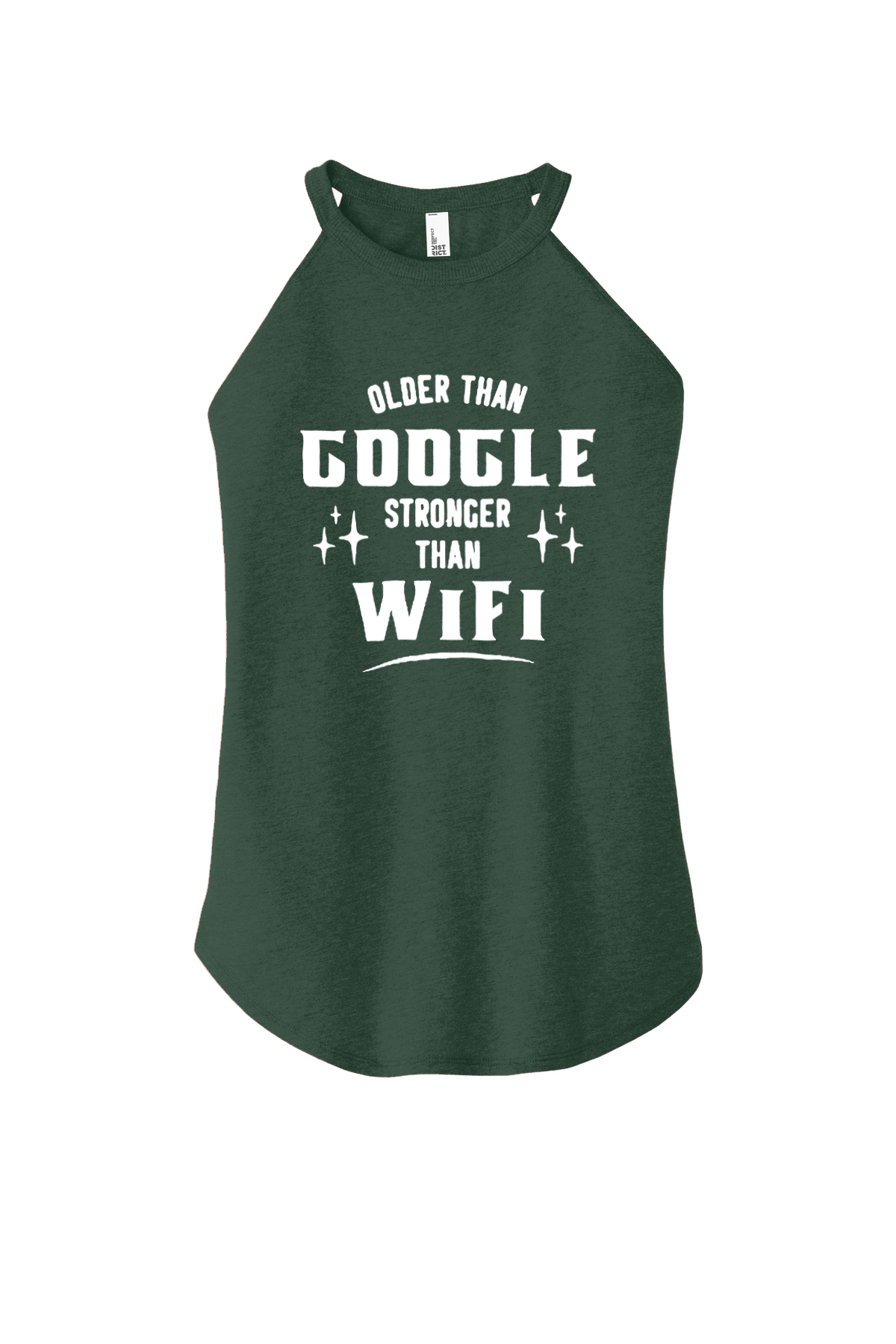 Older Than Google Stronger Than Wifi Printed Women's Yoga Tank Tops Image - 3